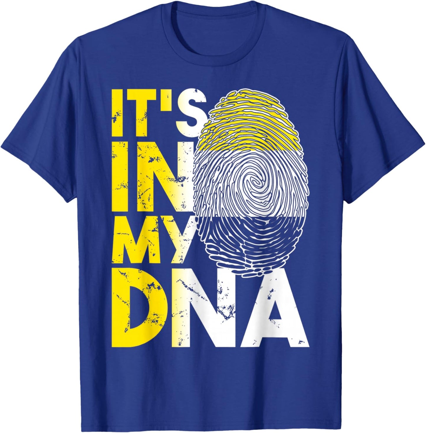 It's In My DNA Garifuna Flag Afro Caribbean T-Shirt - T-Shirt | Royal