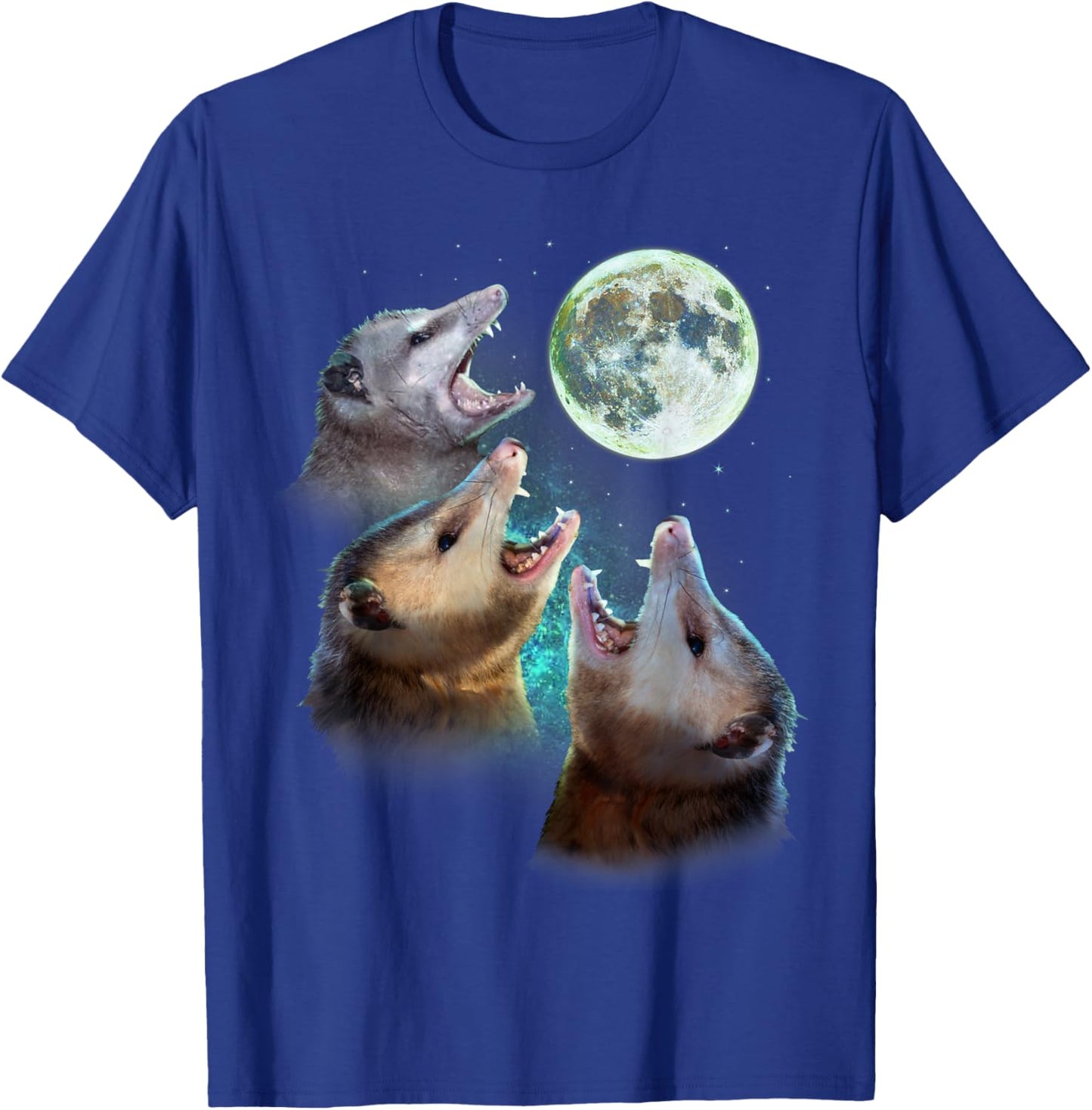 Three Opposum Moon With 3 Possums And Dead Moon Costume T-Shirt - T-Shirt | Royal