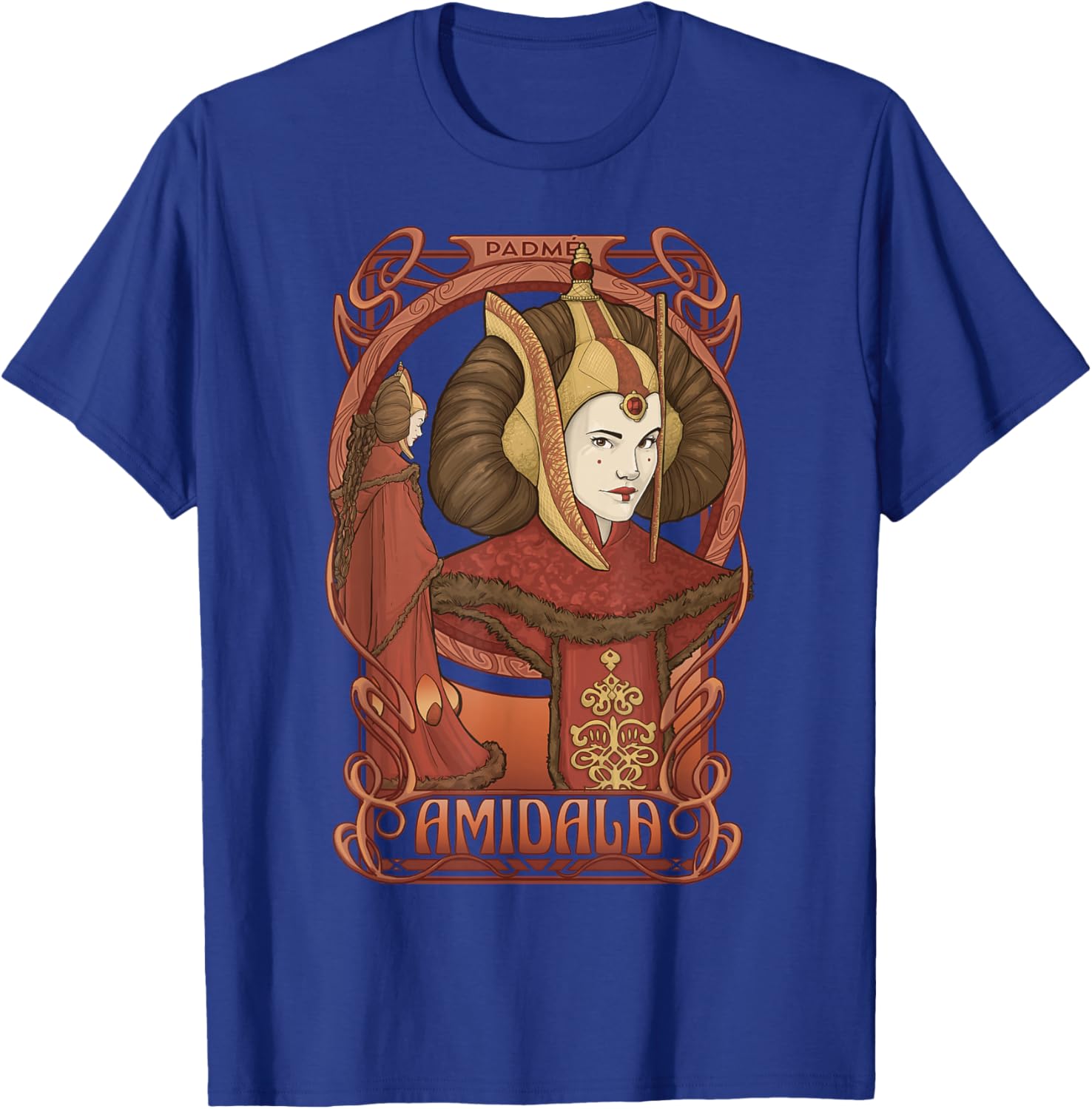 Star Wars Padme Amidala Queen Portrait T-Shirt - T-Shirt | Royal