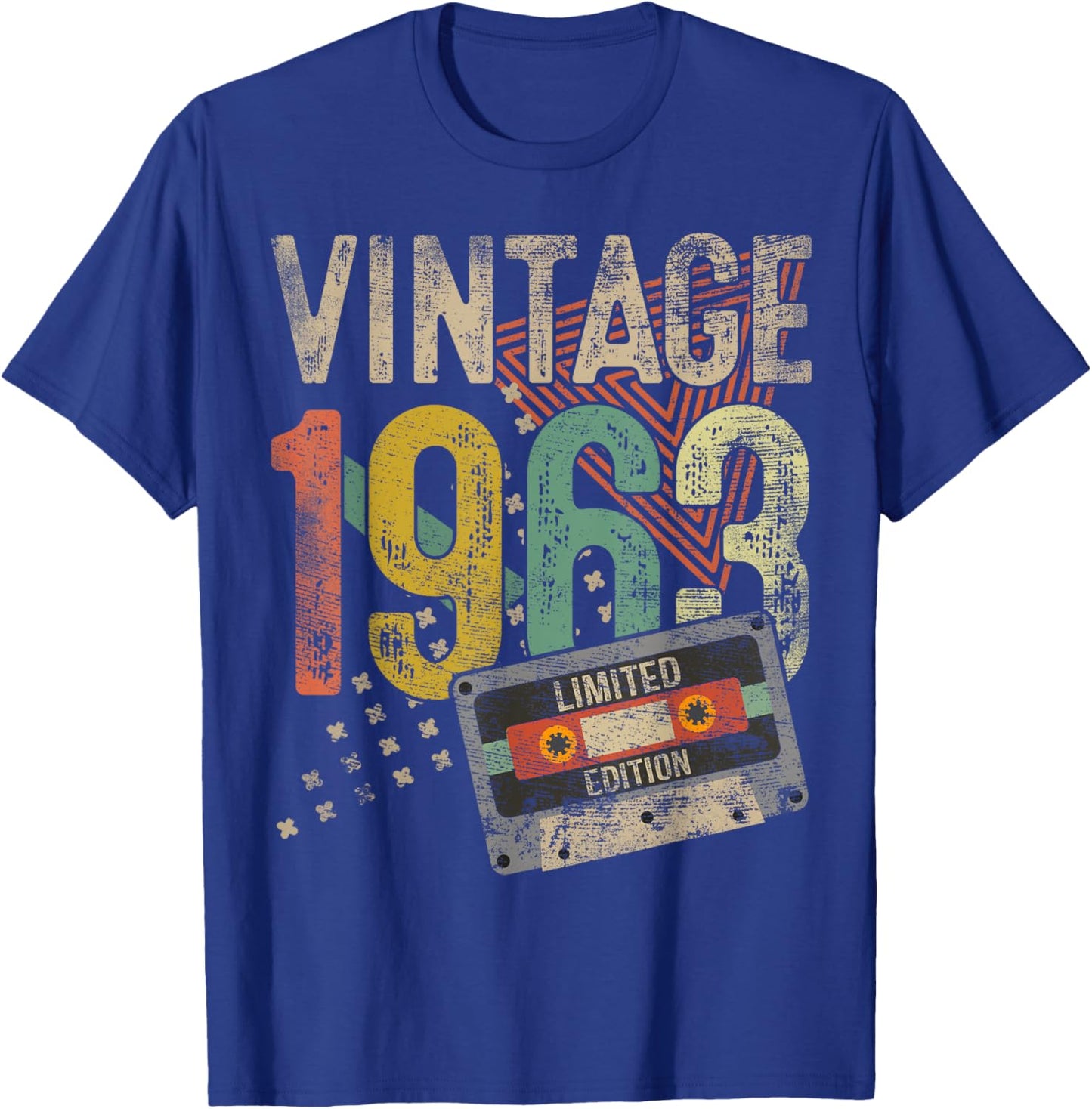 Vintage 1963 62nd Birthday Gifts Women 62 Year Old T-Shirt - T-Shirt | Royal