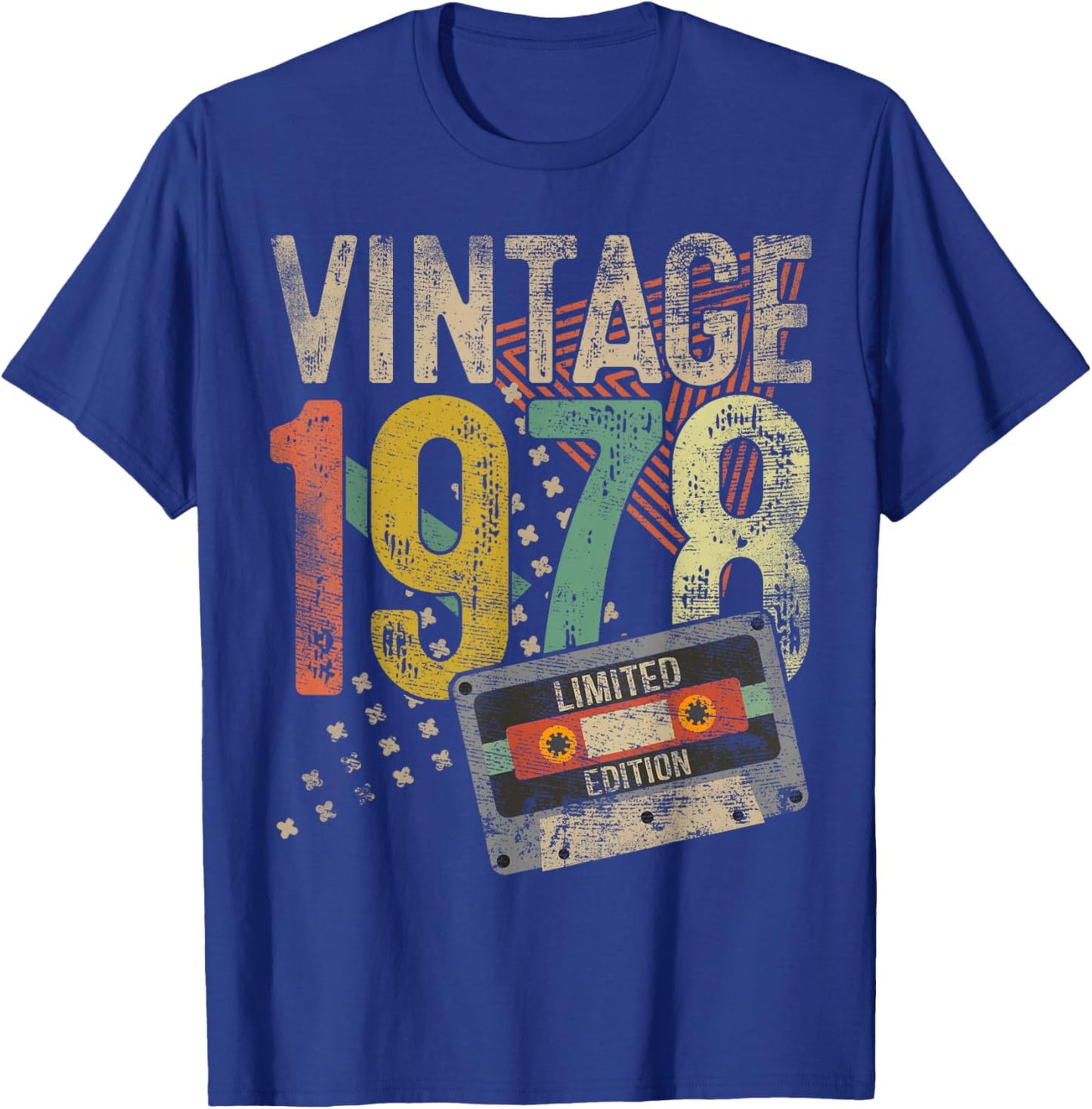 Vintage 1978 47th Birthday Gifts Women 47 Year Old T-Shirt - T-Shirt | Royal