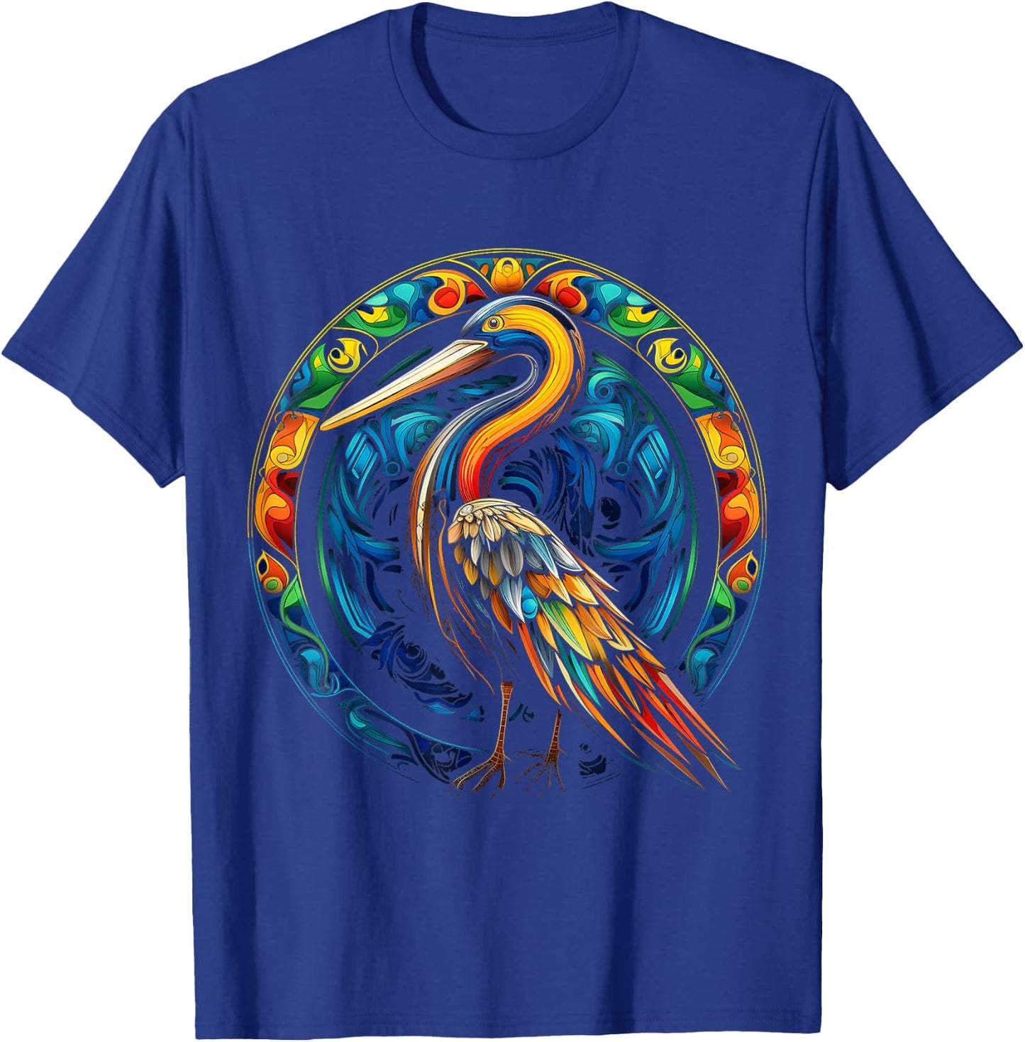 Pelican Animal Graphic Art Pelican T-Shirt - T-Shirt | Royal