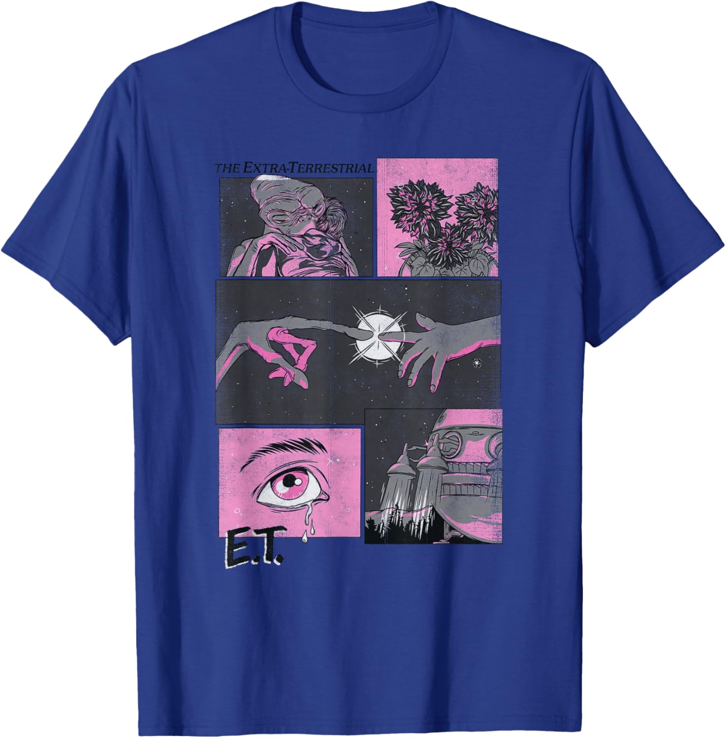 E.T. The Extra-Terrestrial Comic Strip Poster T-Shirt - T-Shirt | Royal