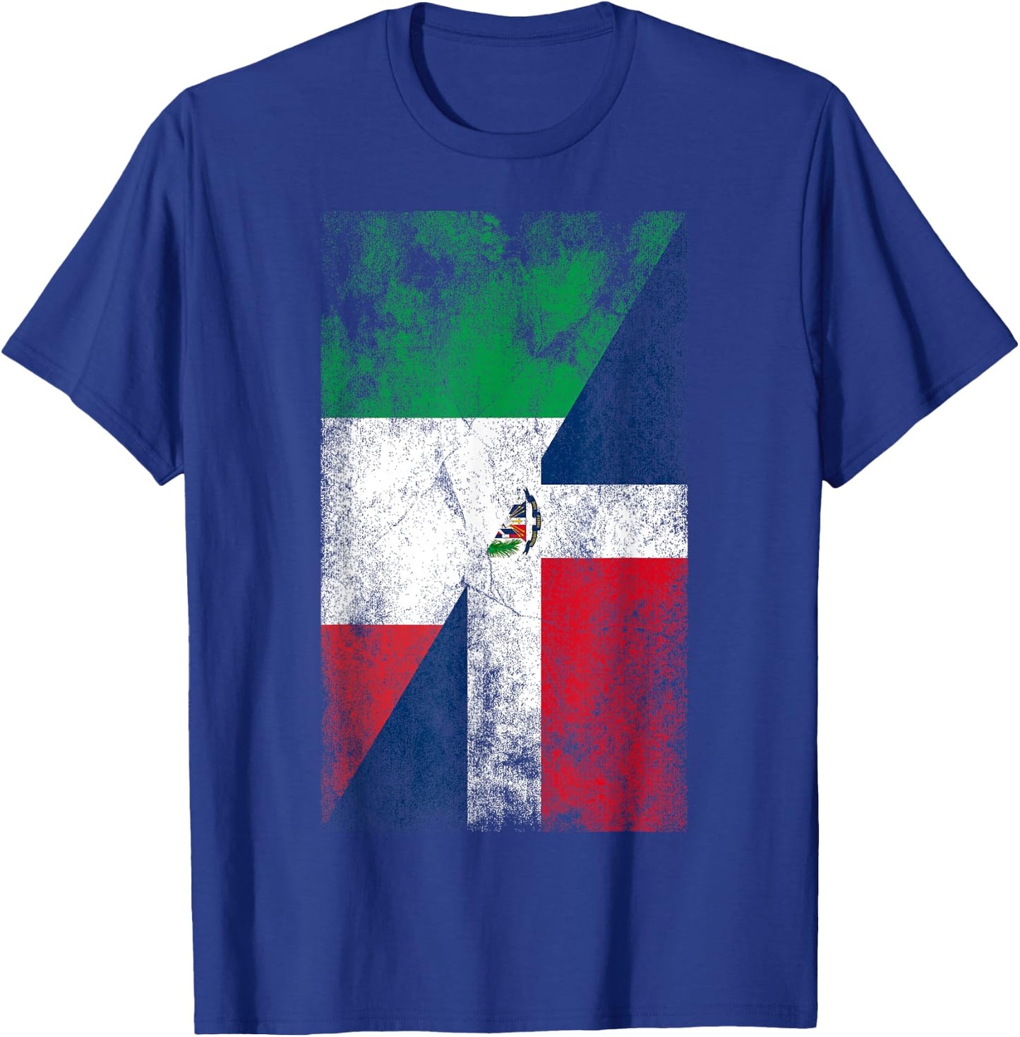 Italy & Dominican Republic Flags - Italian Dominican T-Shirt - T-Shirt | Royal