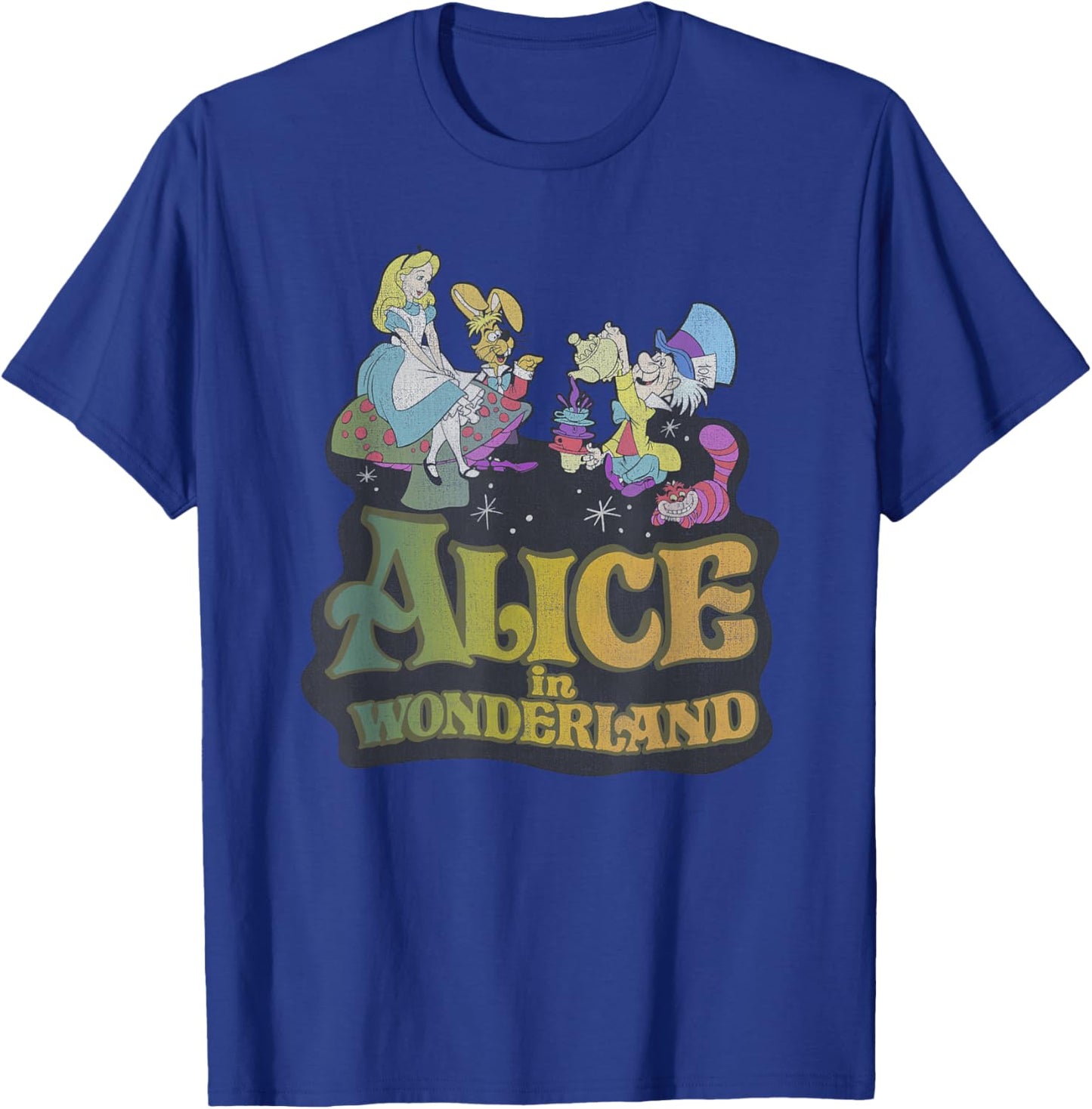 Disney Alice In Wonderland Mad Tea Party Movie Poster T-Shirt - T-Shirt | Royal