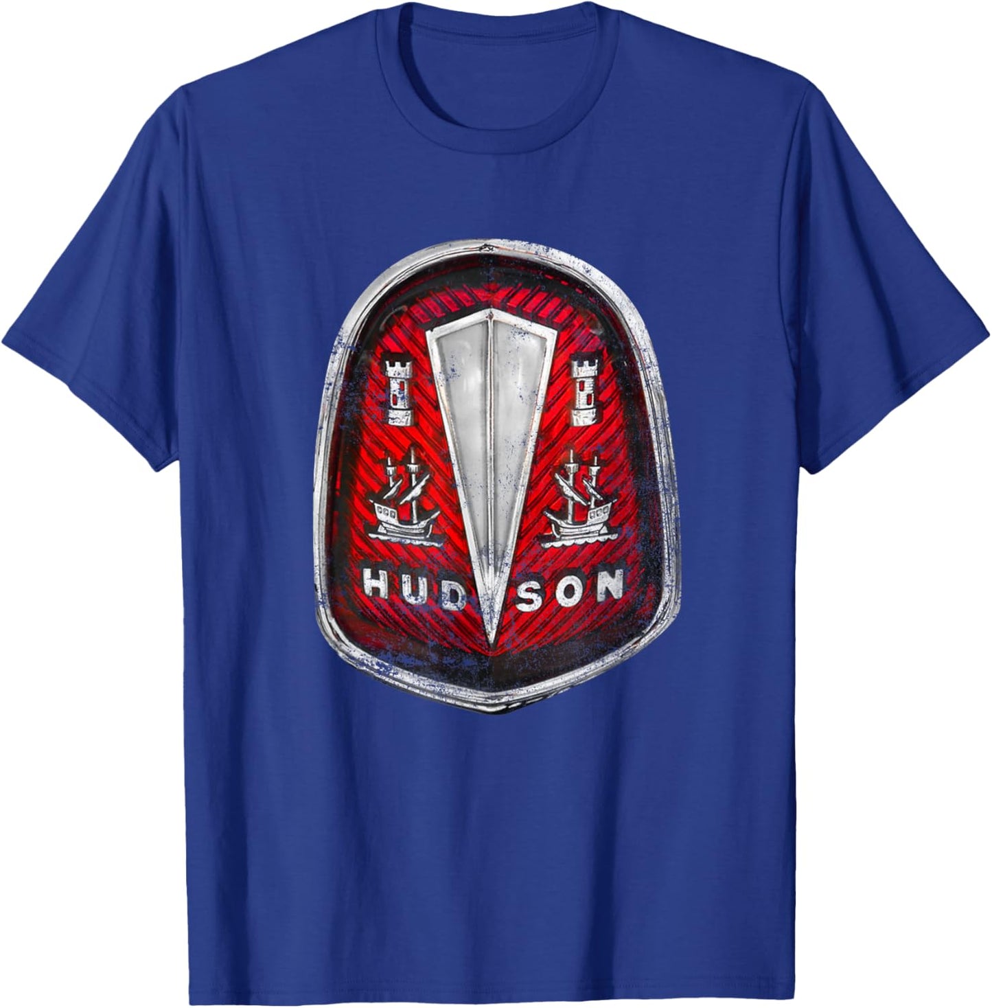 Vintage Car Retro Logo - Hudson Motor Car Co. (1910-1954) T-Shirt - T-Shirt | Royal