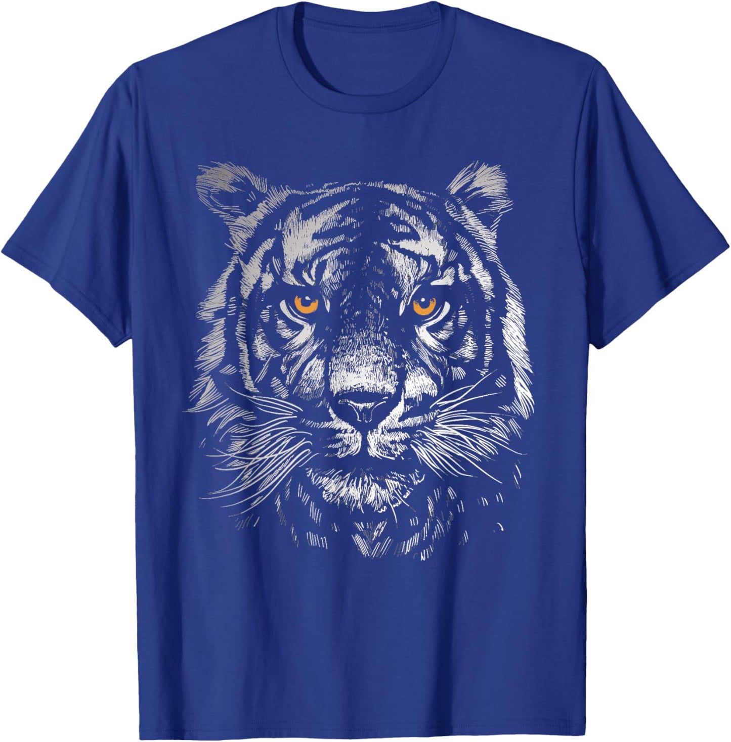 Tiger Face Wild Animal Tiger Shirt Women and Kids T-Shirt - T-Shirt | Royal