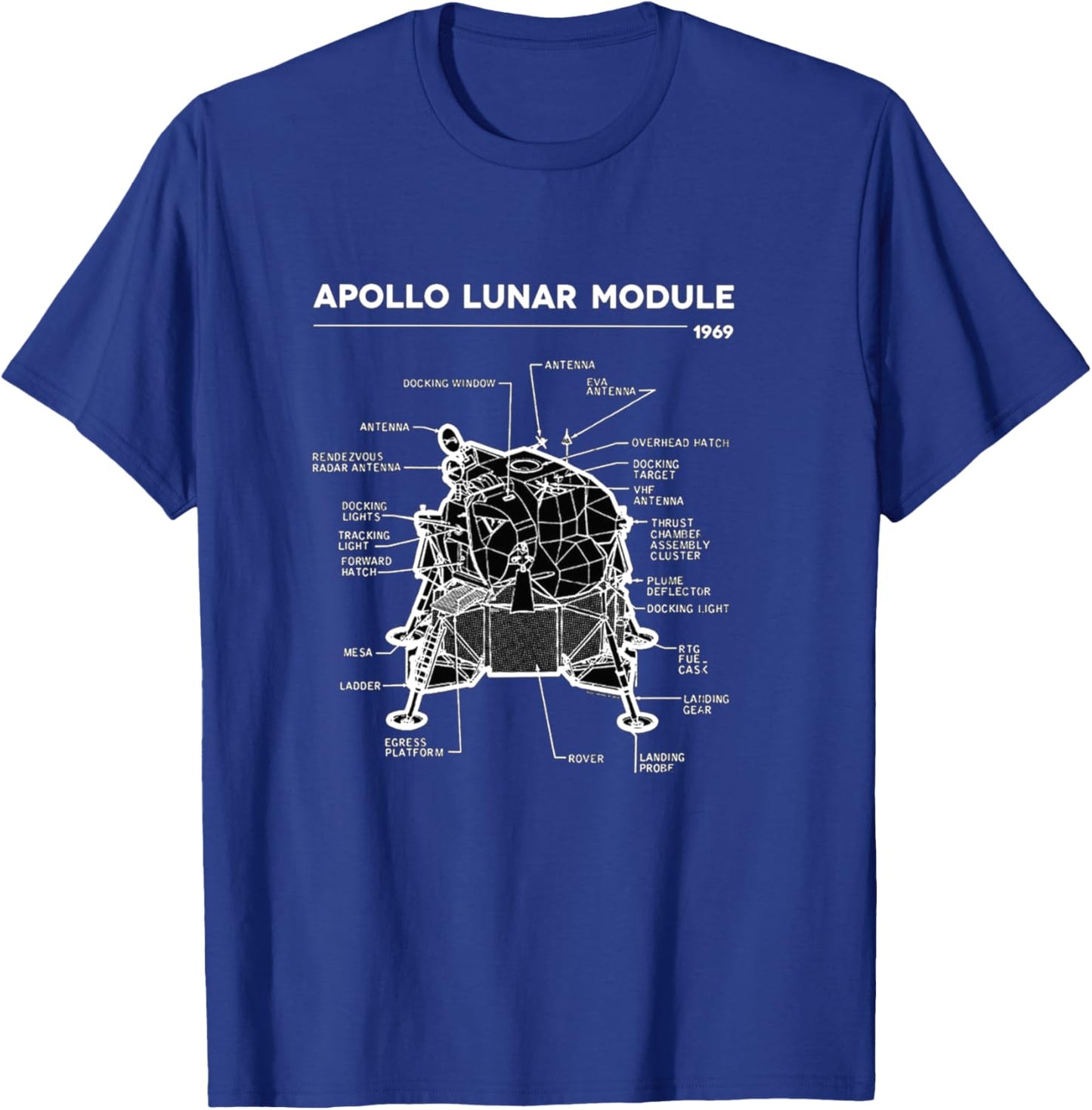 Lunar Module First Moon Landing 1969 T-Shirt - T-Shirt | Royal