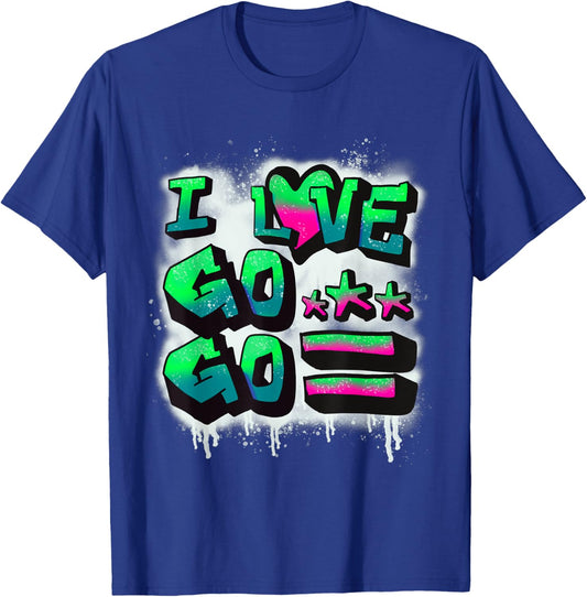 D.C. I Love Go-Go Music Gift kids and adults T-Shirt - T-Shirt | Royal