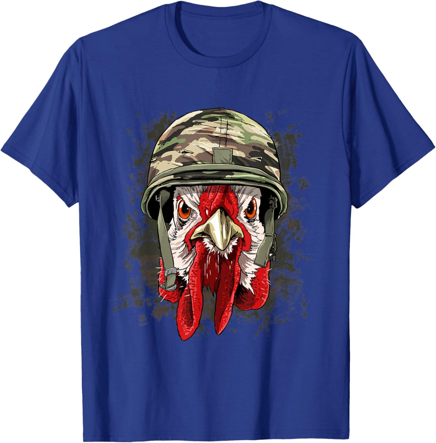 Chicken Soldier Veteran Army Chicken Farm Animal Lover T-Shirt - T-Shirt | Royal