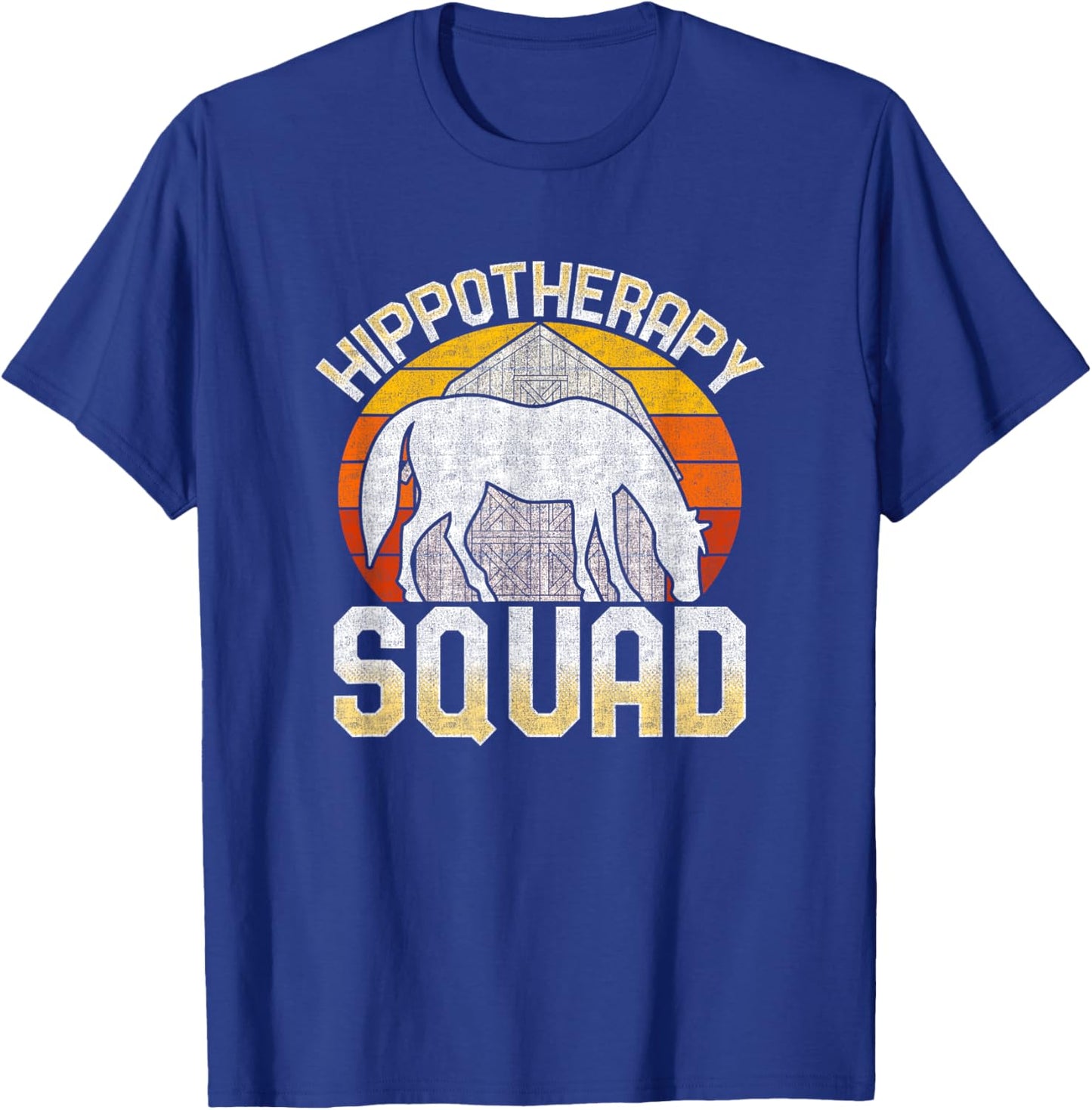 Equine Assisted Horse Therapy Therapist Hippotherapy Squad T-Shirt - T-Shirt | Royal