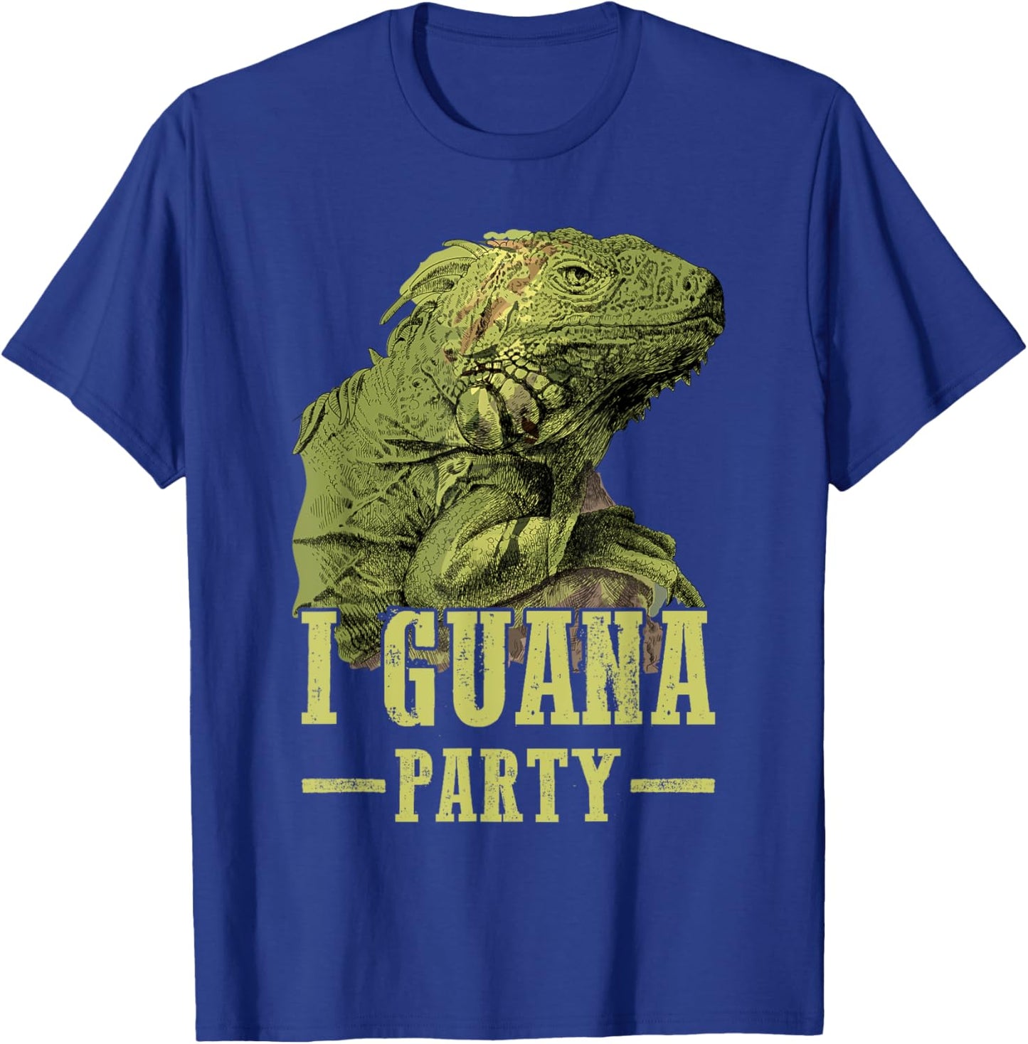 Iguana hunter Party for boys Iguanas Iguana Lizard men T-Shirt - T-Shirt | Royal