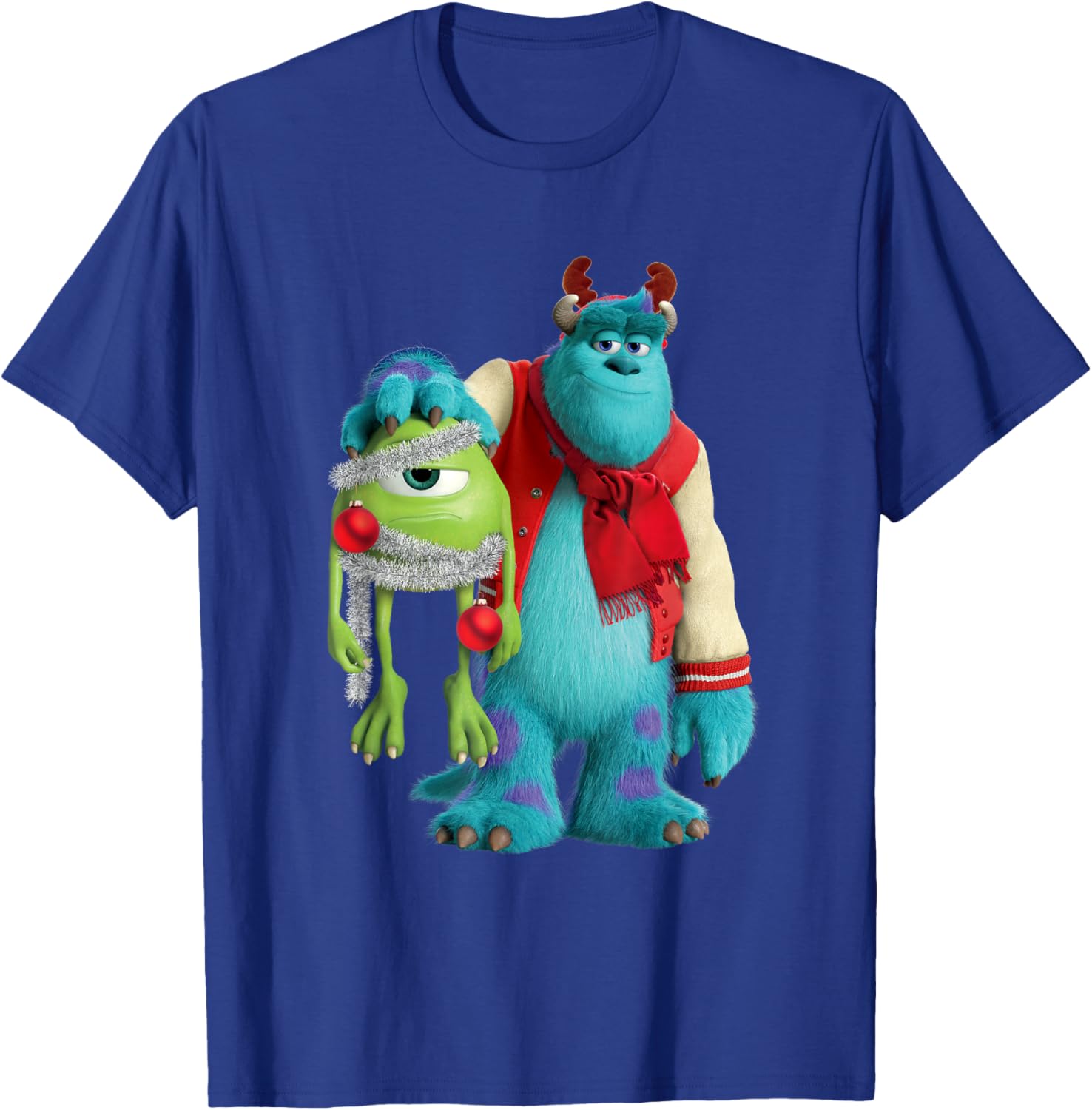 Disney Pixar Monsters University Mike Sulley Funny Holiday T-Shirt - T-Shirt | Royal
