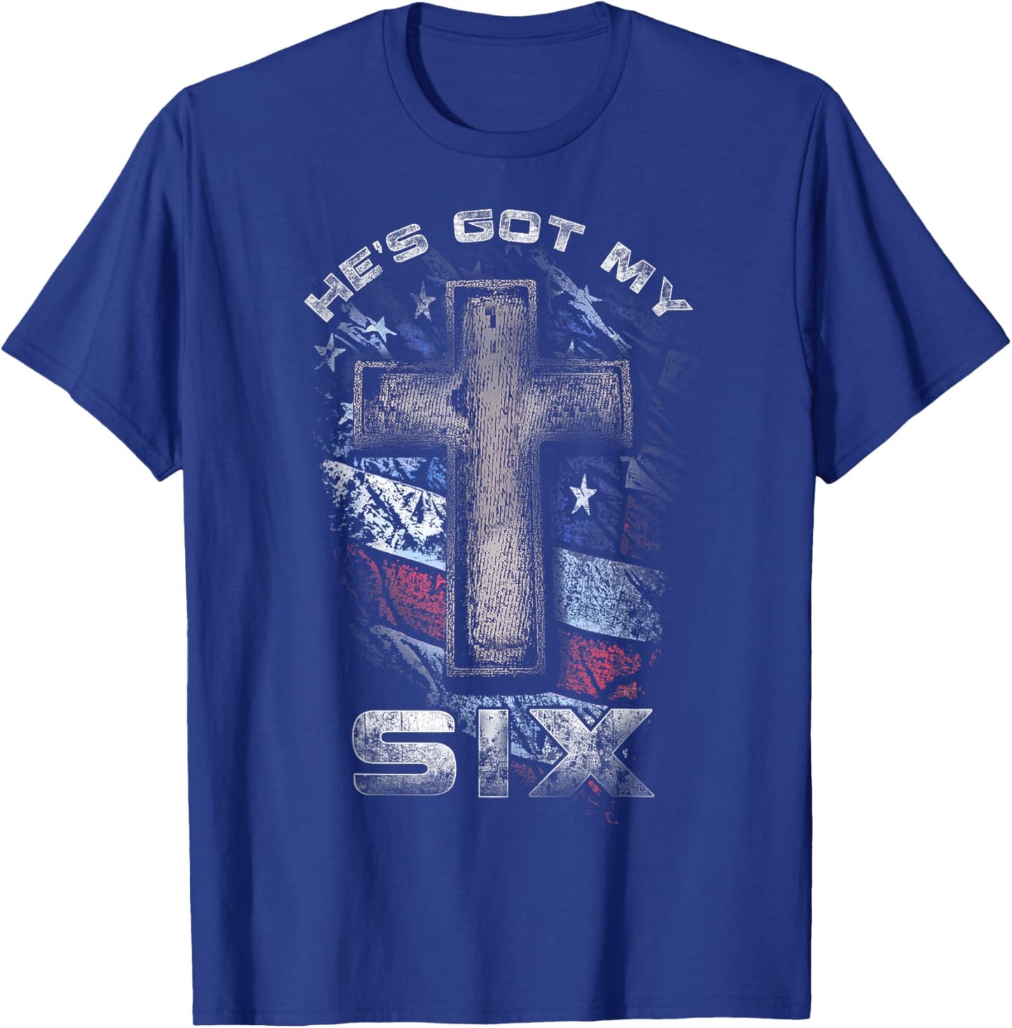 God's got my SIX! T-Shirt - T-Shirt | Royal