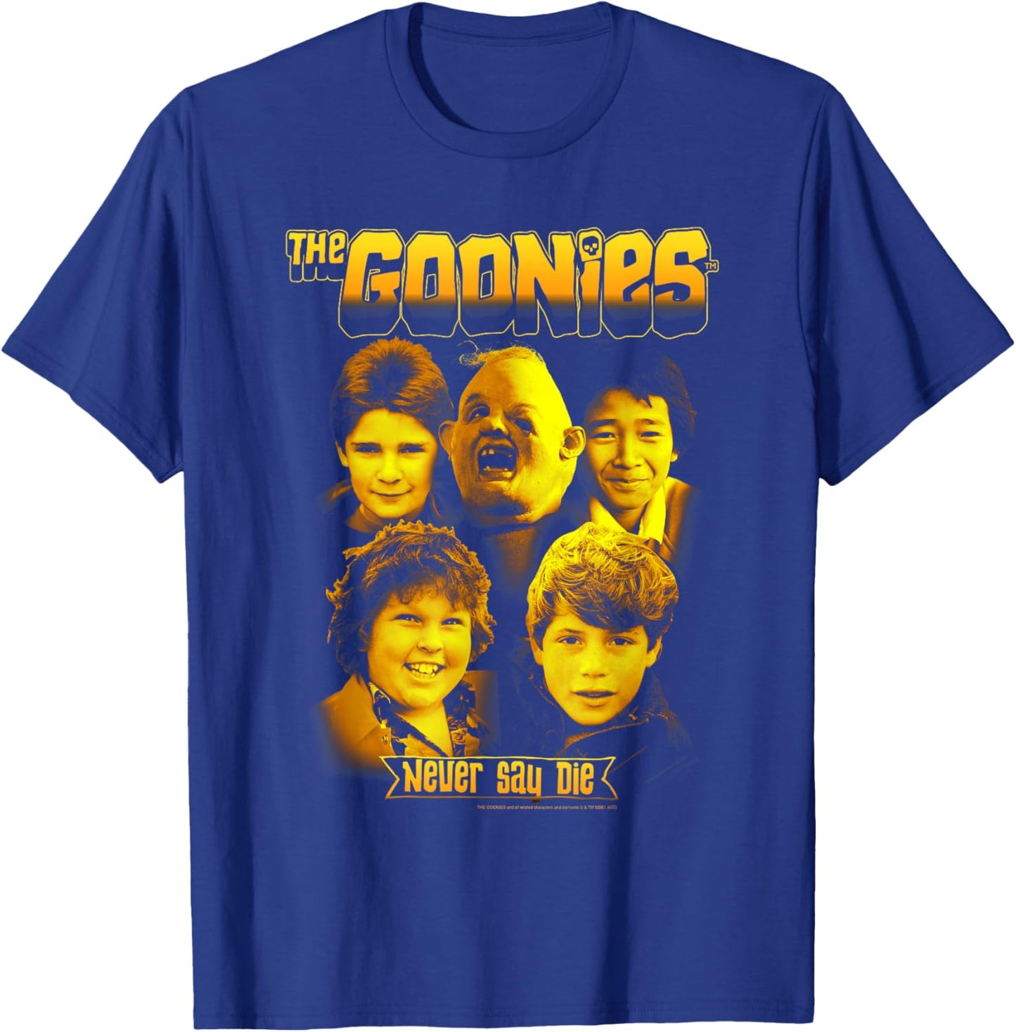 The Goonies Character Collage T-Shirt - T-Shirt | Royal