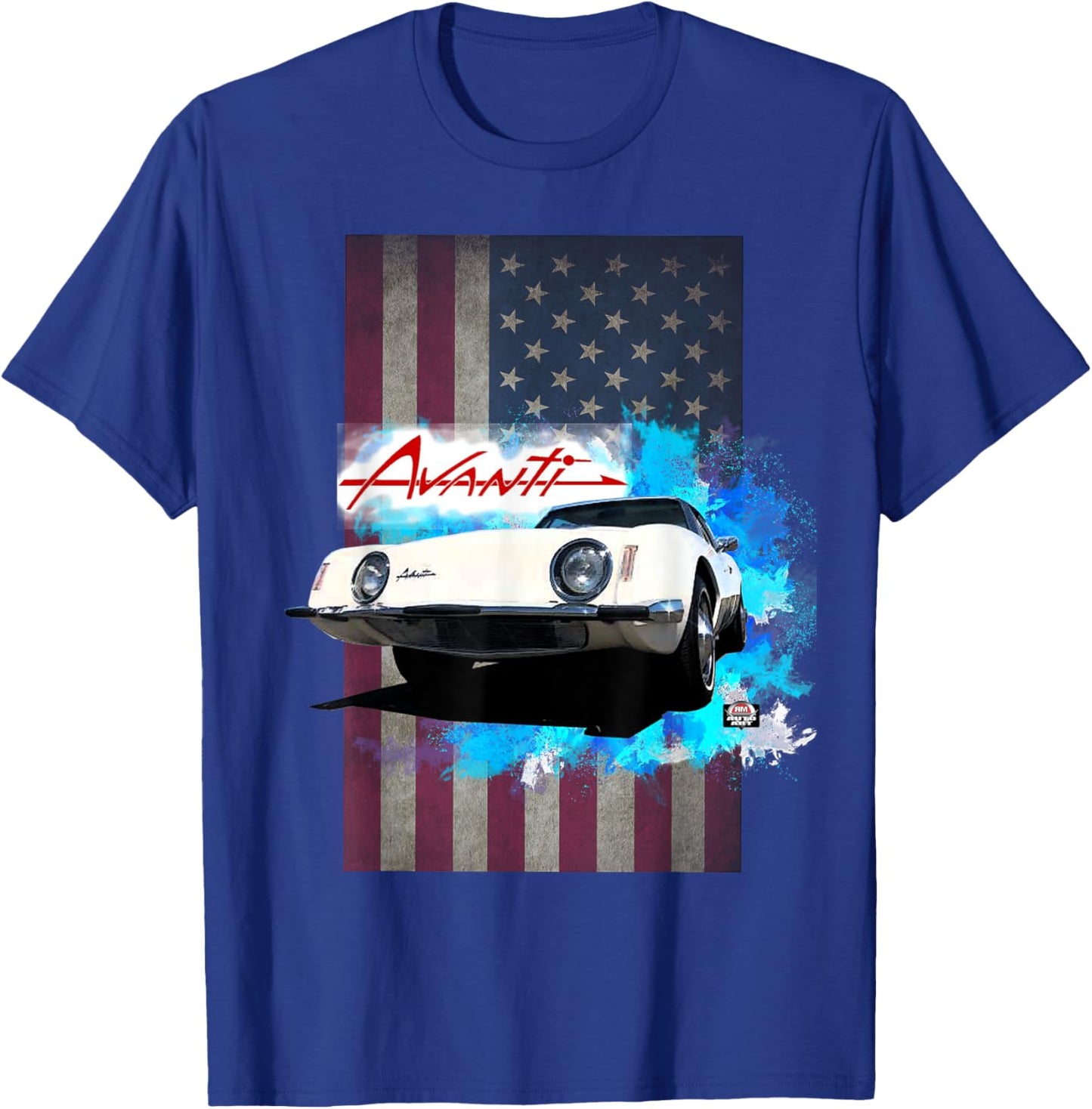 Avanti by Studebaker Americas Finest Sports Car T-Shirt - T-Shirt | Royal