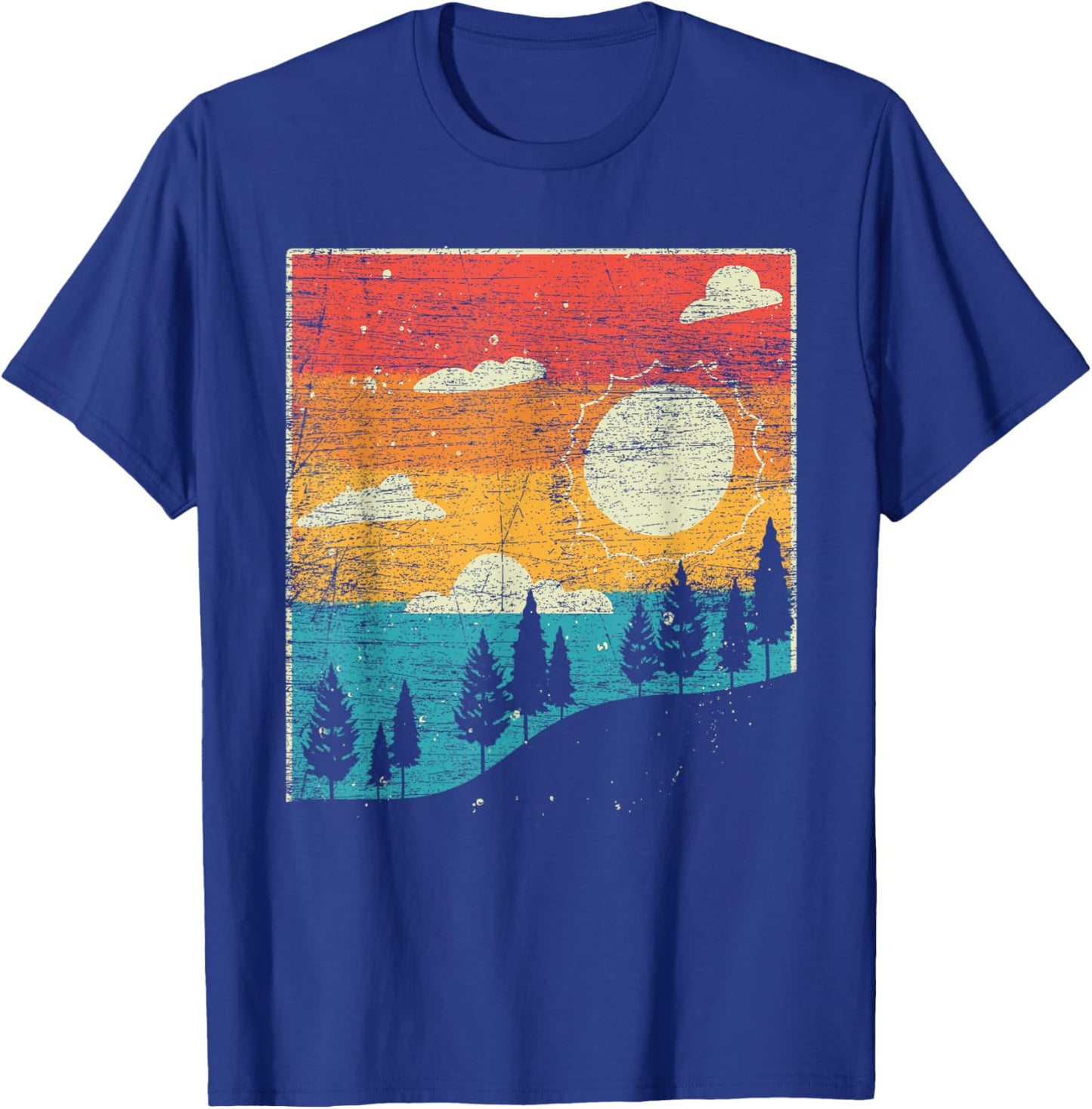 Retro Nature T-Shirt - T-Shirt | Royal