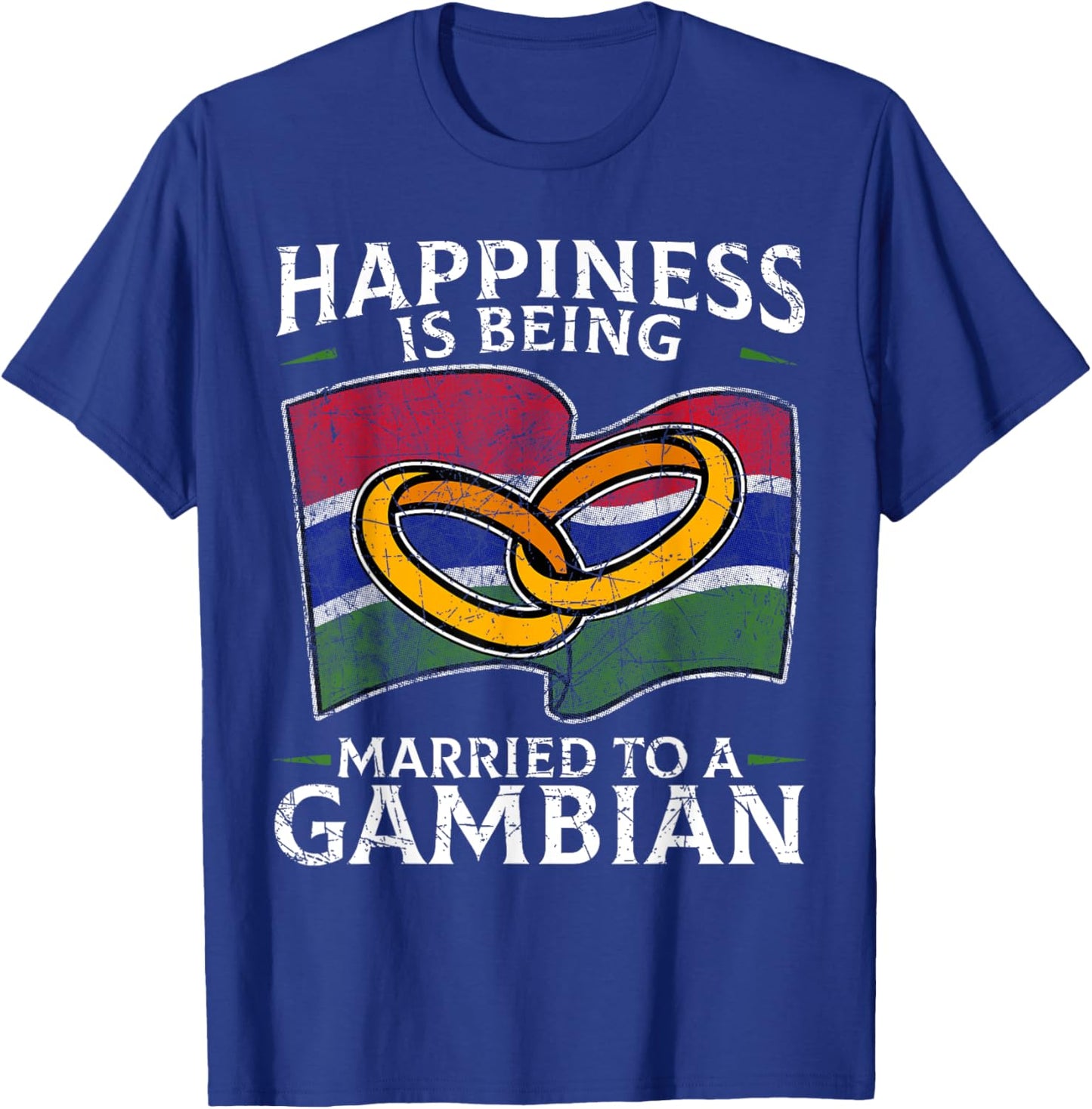 Gambian Marriage The Gambia Married Heritage Culture Flag T-Shirt - T-Shirt | Royal