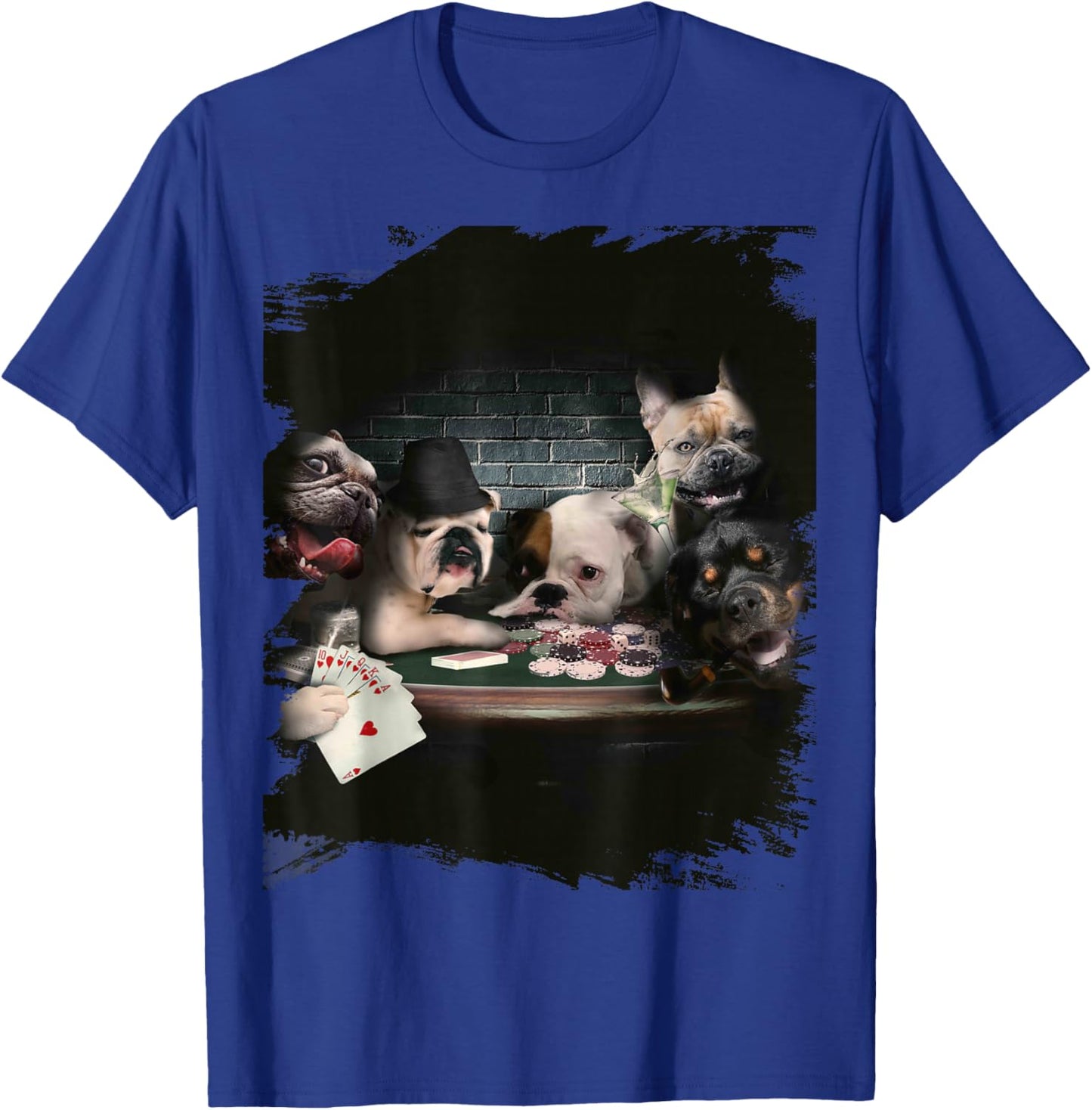 Fun Playing Cards for Dogs and Dogs Poker Player T-Shirt - T-Shirt | Royal
