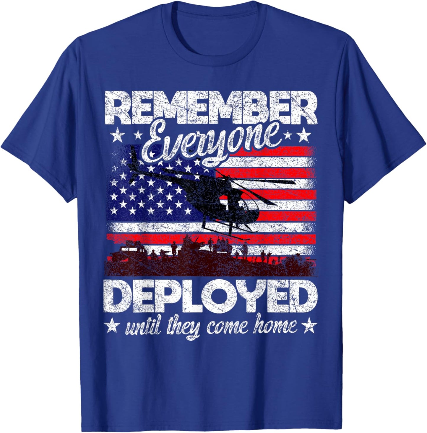 Memorial Day Gift Military Vintage Men RED Friday Remember Everyone Deployed Army US Flag T-Shirt - T-Shirt | Royal