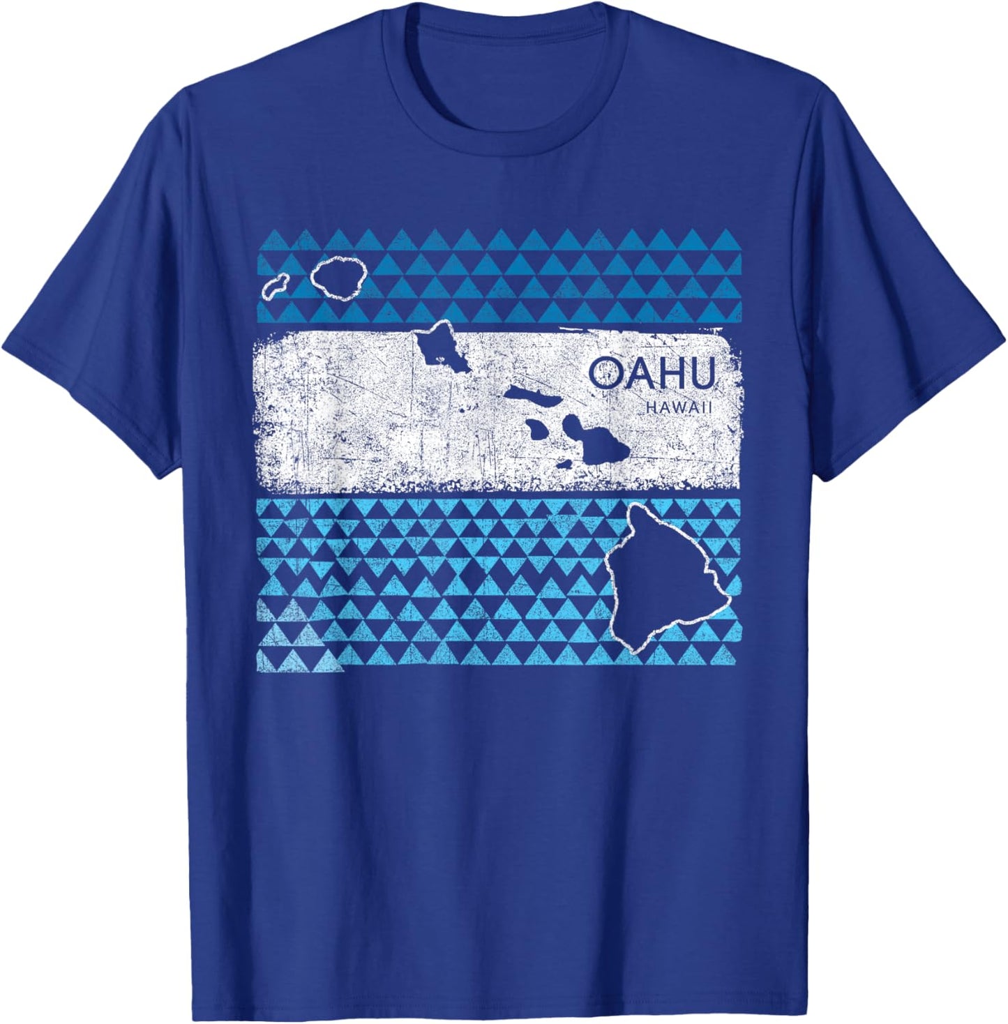 Retro Hawaiian Island Oahu Hawaii Volcano Vacation Souvenir T-Shirt - T-Shirt | Royal