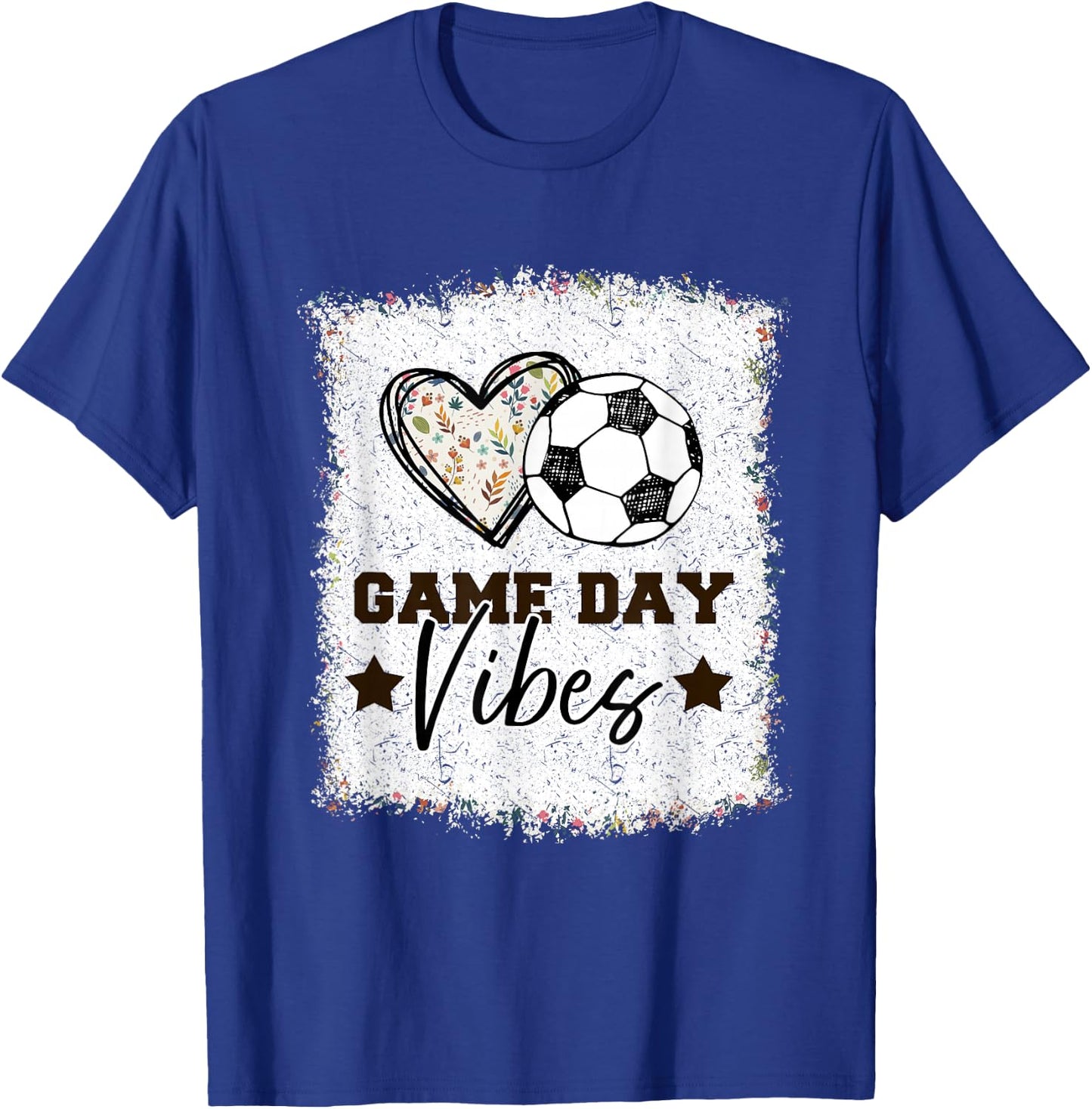 Soccer Shirt Women Soccer Game Day Vibes Girls Soccer T-Shirt - T-Shirt | Royal