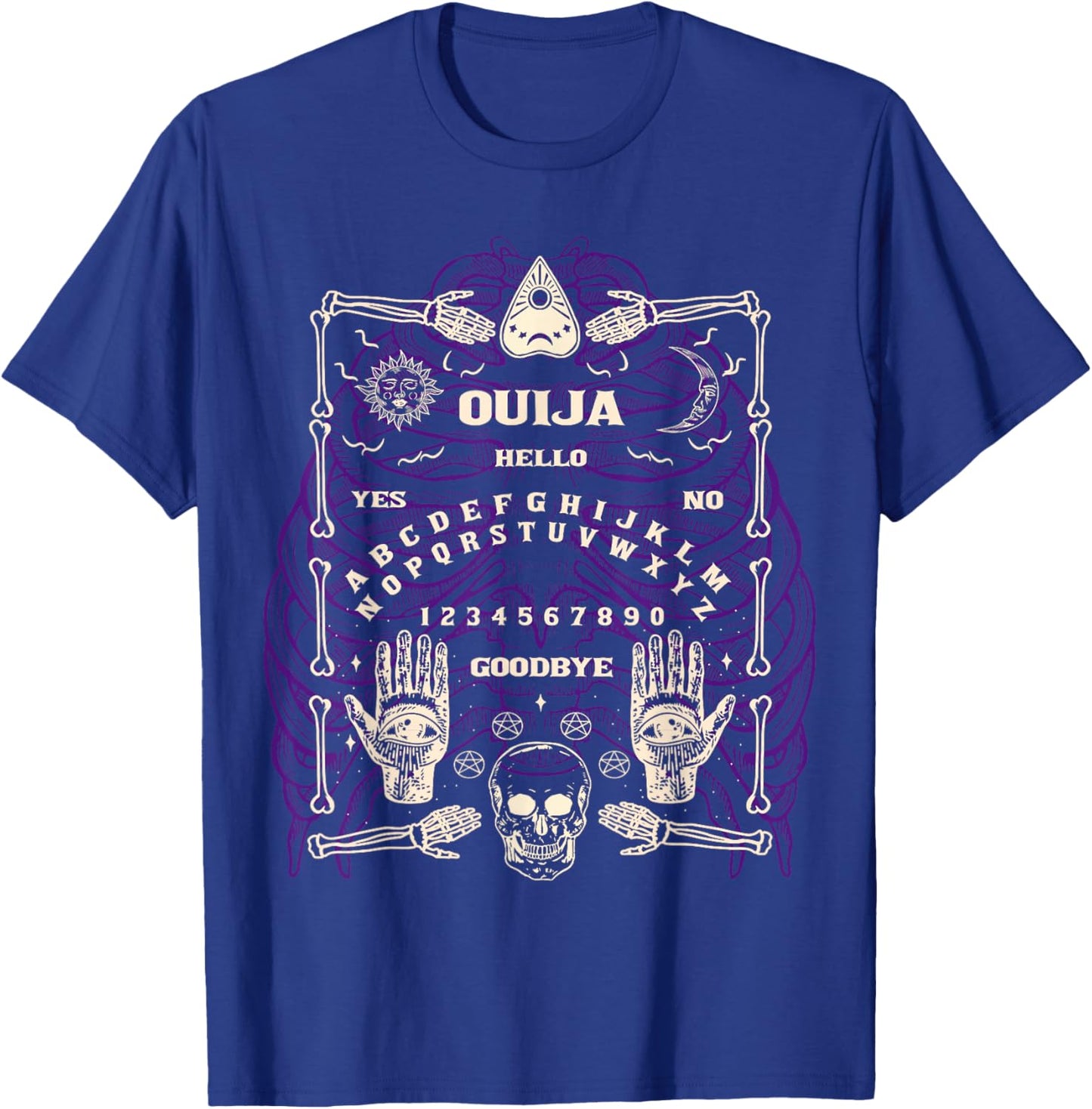 Ouija Spirit Board T-Shirt - T-Shirt | Royal
