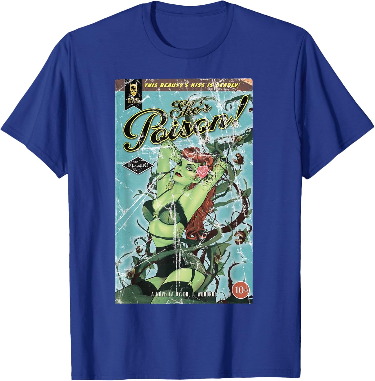 DC Poison Ivy Cover Poison T-Shirt - T-Shirt | Royal