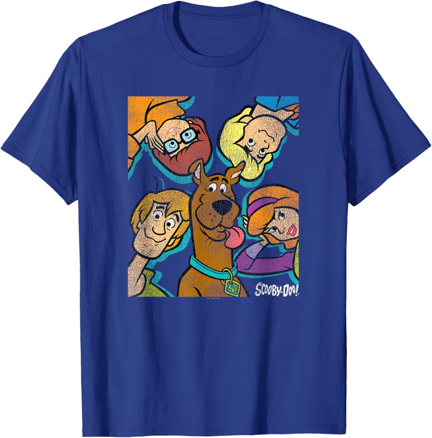 Scooby Doo Gang Close Up Poster T-Shirt - T-Shirt | Royal
