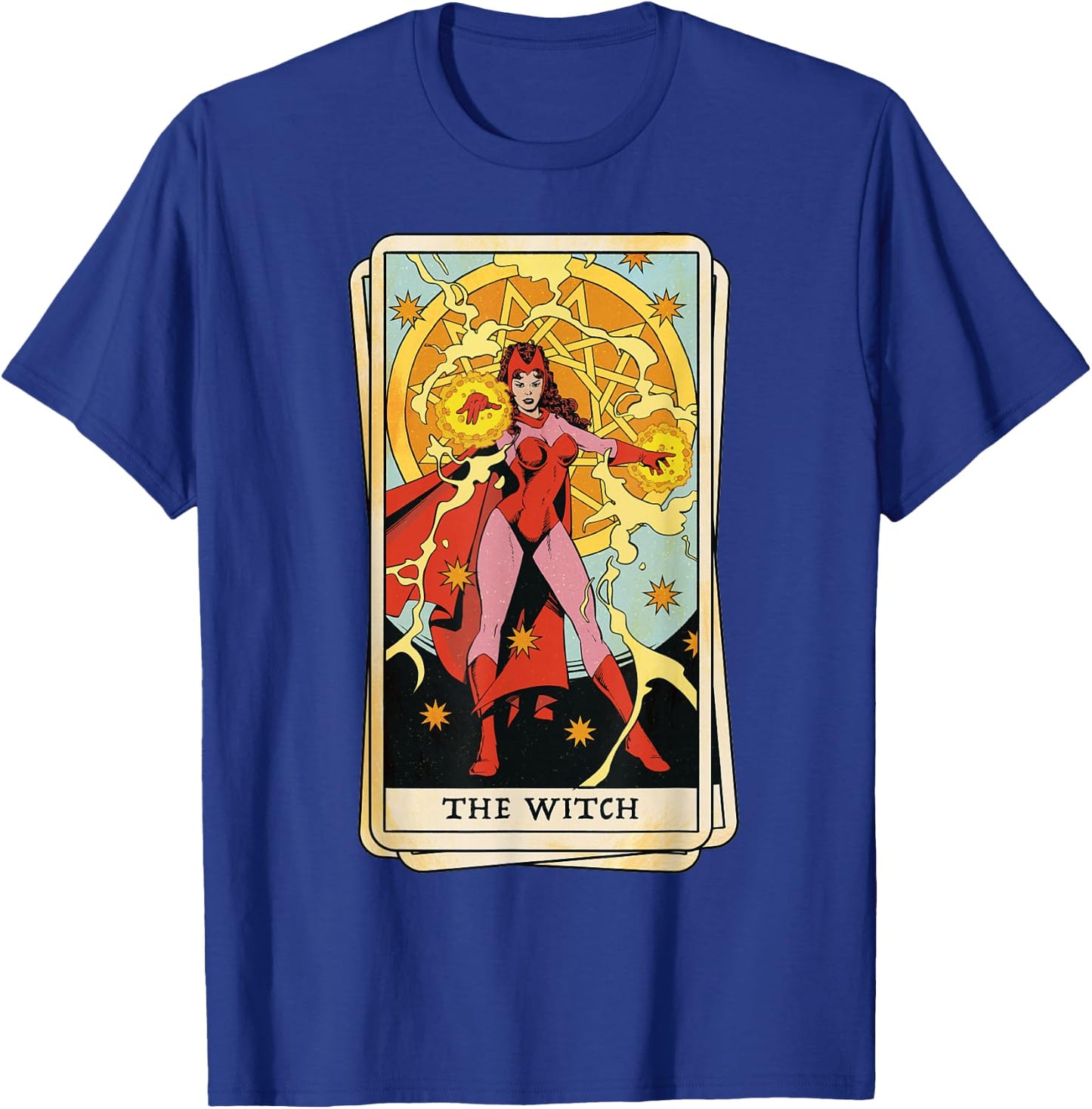 Marvel Tarot Scarlet Witch as The Witch Card T-Shirt - T-Shirt | Royal