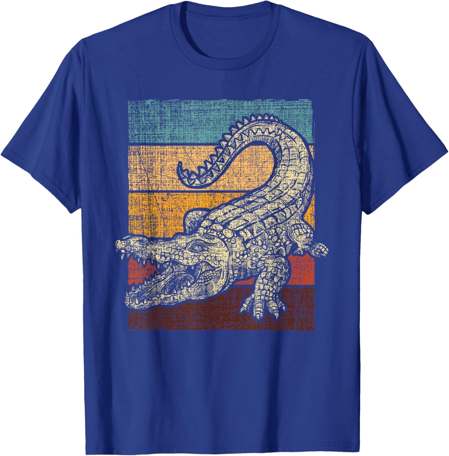 Retro Vintage Alligator Gator Crocodile Zoo Animal Lover T-Shirt - T-Shirt | Royal