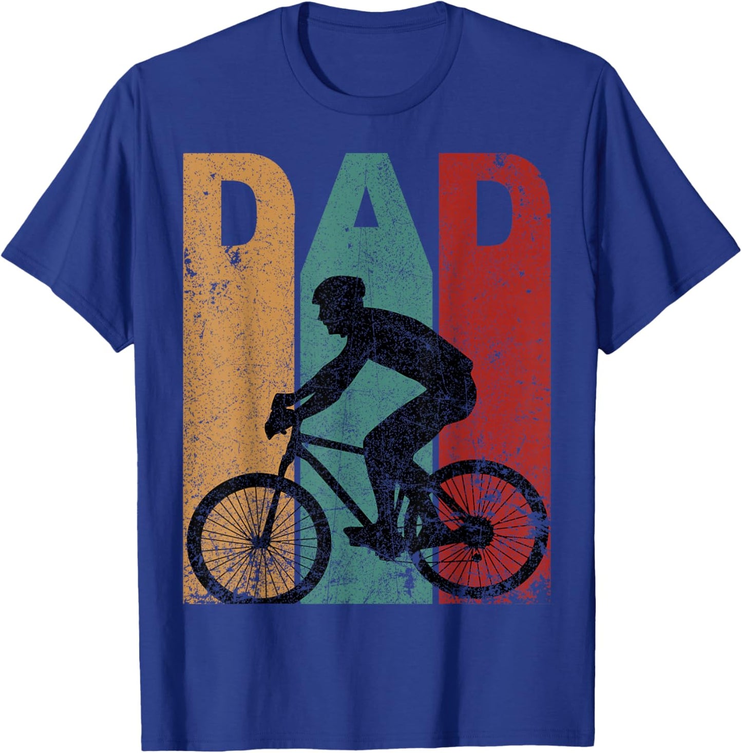 Vintage Bicycle Dad Cycling Cyclist Daddy Father's Day Gift T-Shirt - T-Shirt | Royal