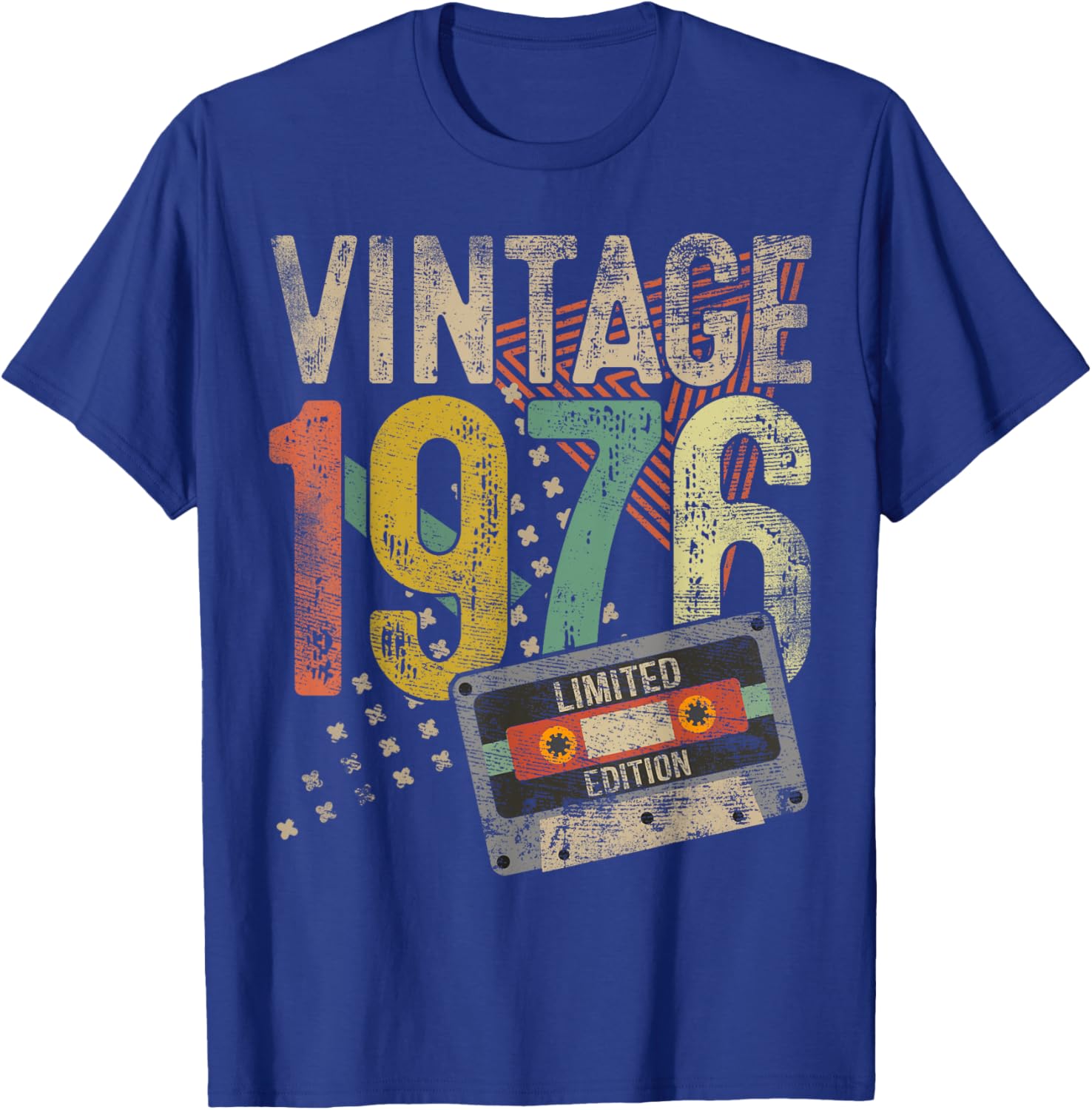 Vintage 1976 49th Birthday Gifts Women 49 Year Old T-Shirt - T-Shirt | Royal