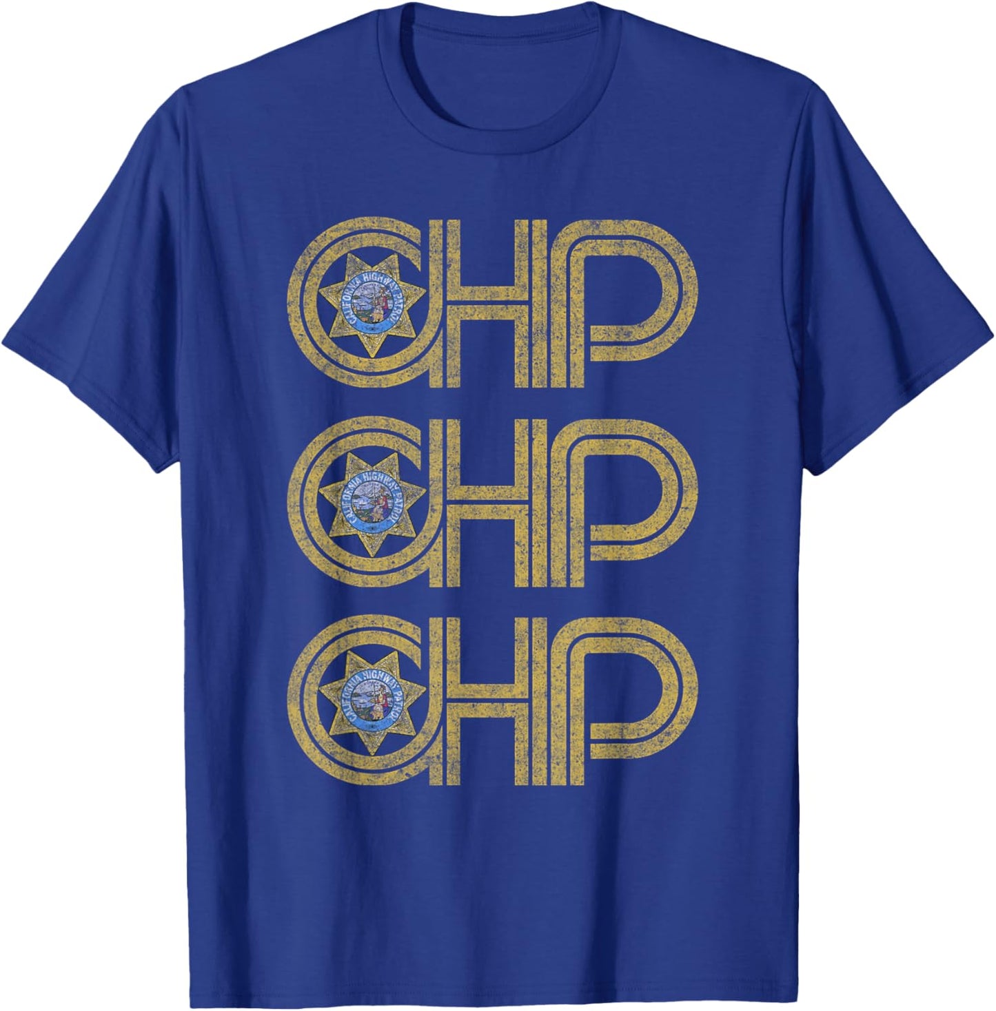 CHP California Highway Patrol - CA Police, Law Enforcement T-Shirt - T-Shirt | Royal