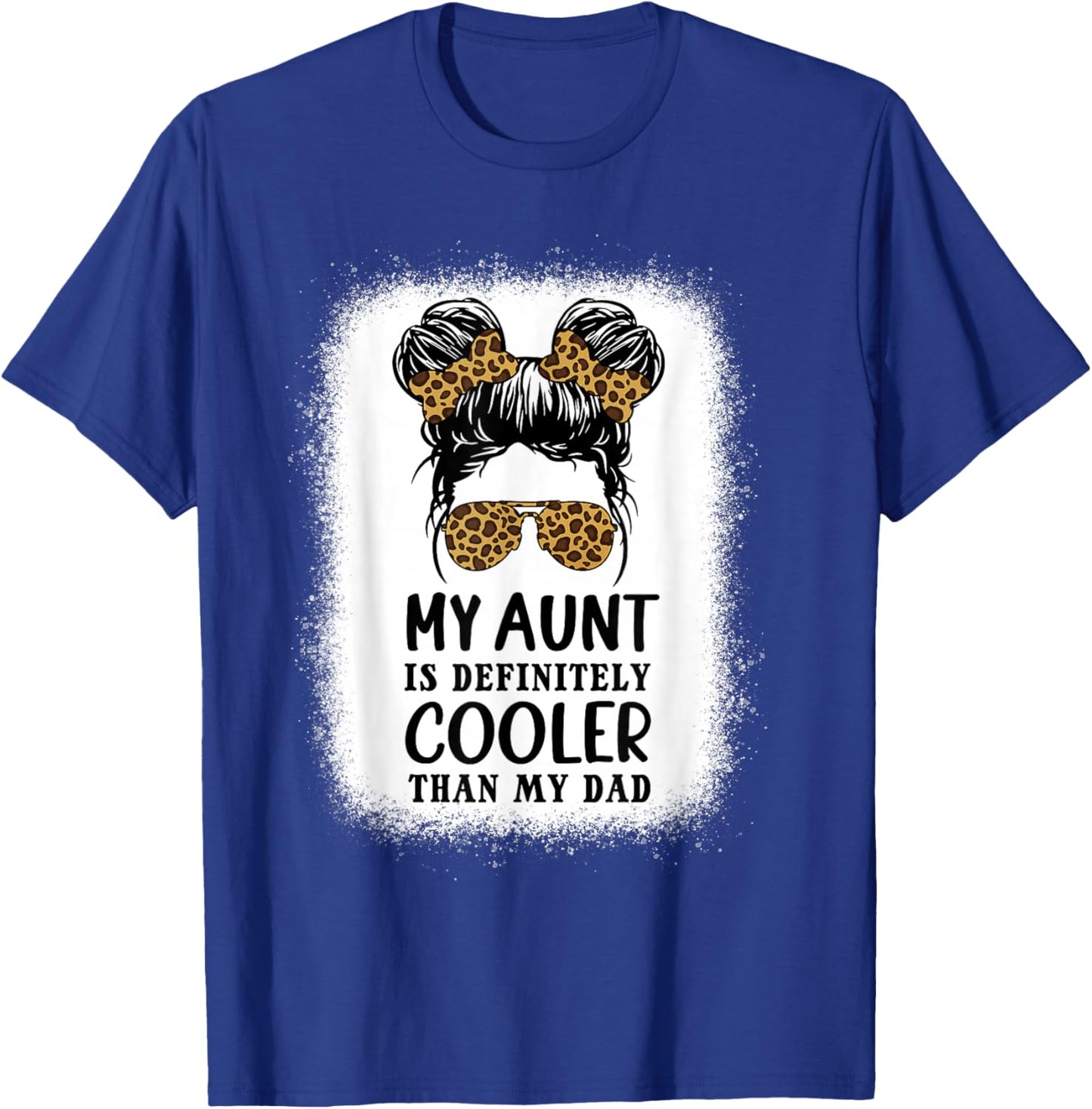 My Aunt Is Definitely Cooler Than My Dad Girls Niece Nephew T-Shirt - T-Shirt | Royal