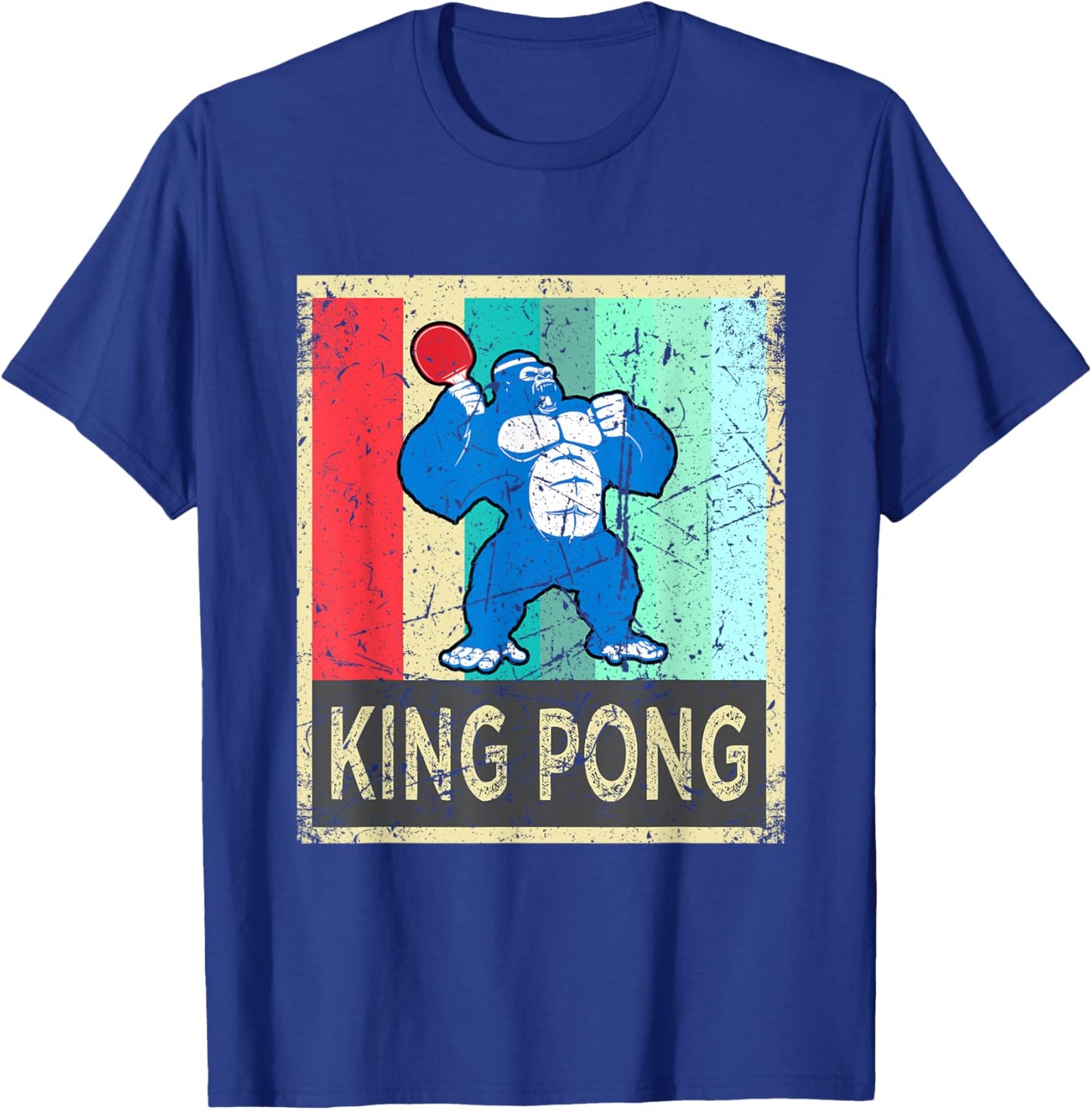 King Pong Shirt Ping Pong Gear Clothes Women Kids T-Shirt - T-Shirt | Royal