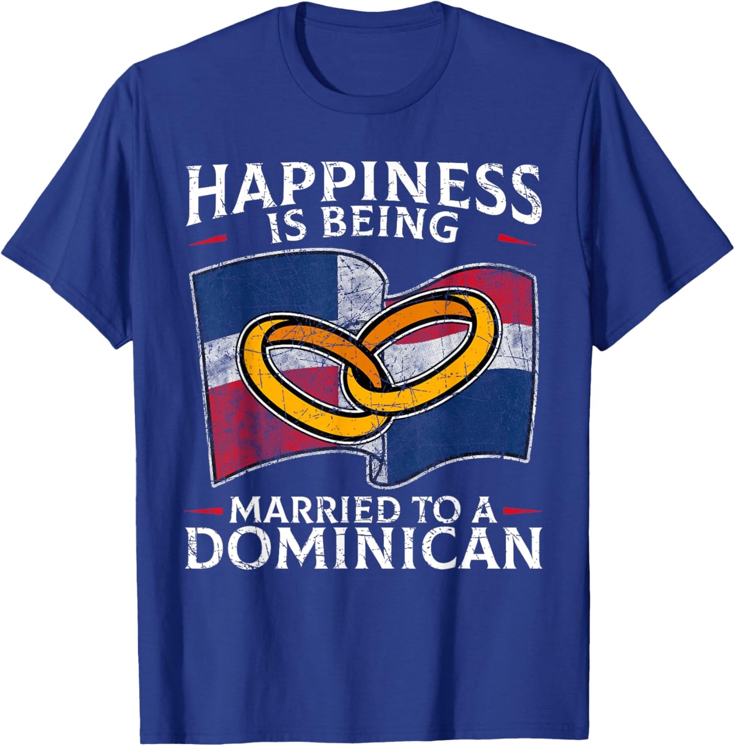 Dominican Republic Marriage Dominican Heritage Married T-Shirt - T-Shirt | Royal