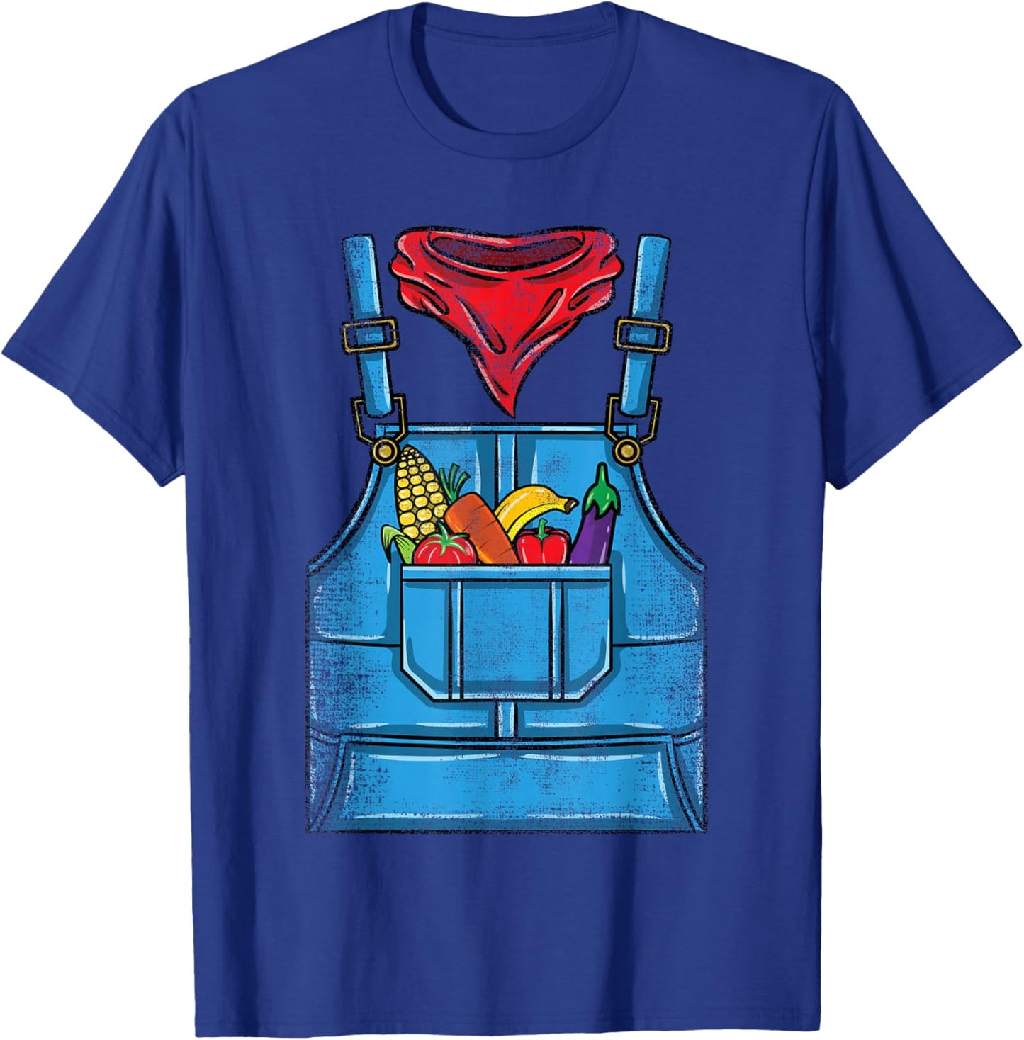 Farmer Costume Halloween T-Shirt - T-Shirt | Royal