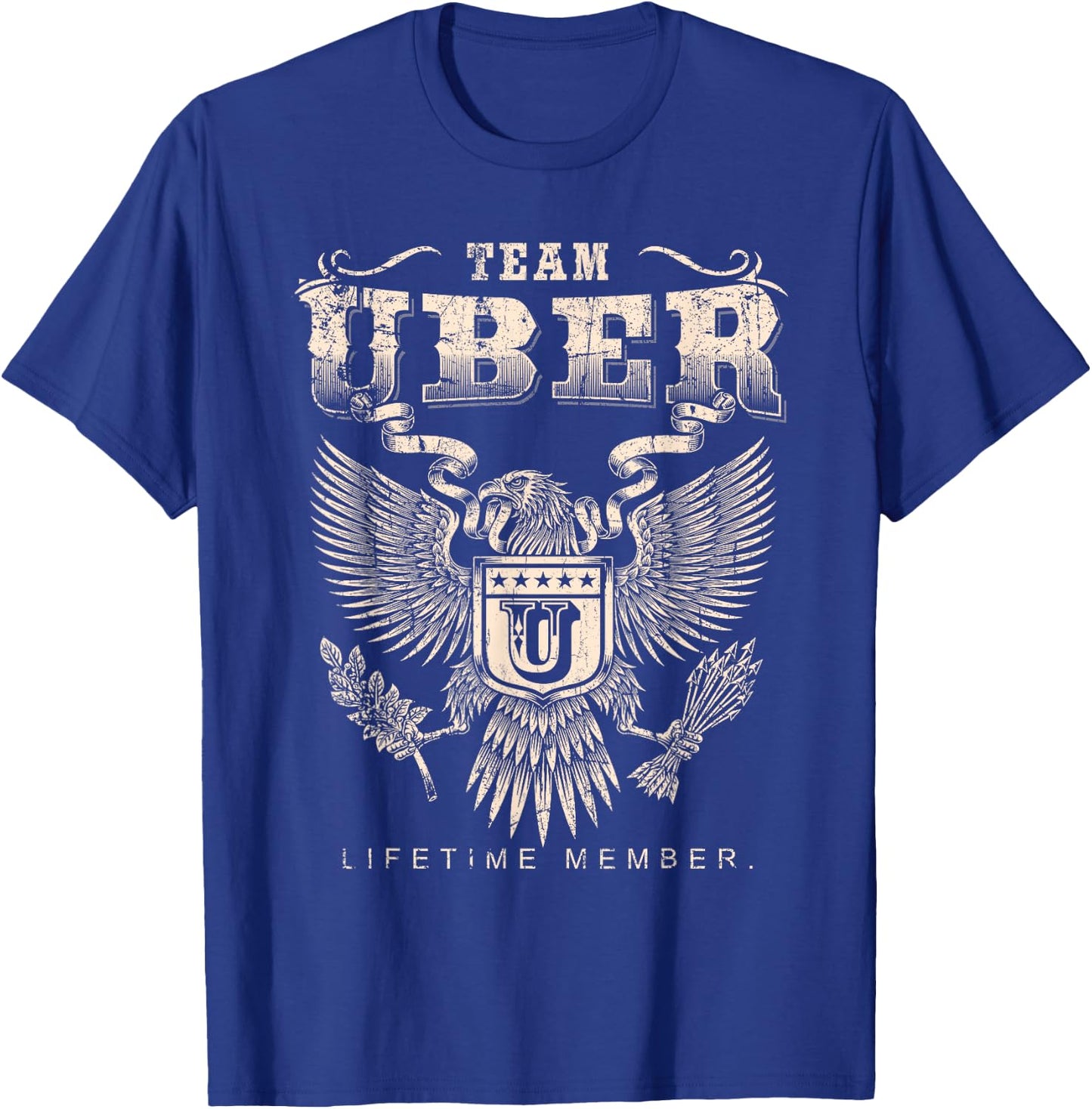 Team Uber Lifetime Member - Uber Name T-Shirt - T-Shirt | Royal