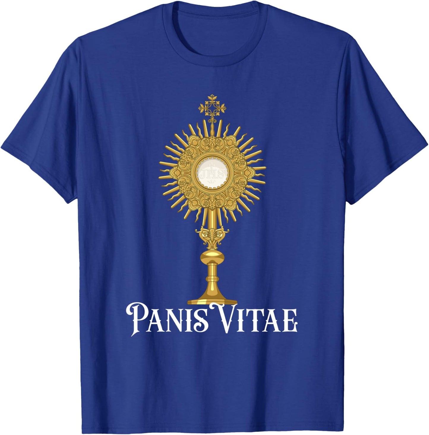 Eucharistic Adoration Traditional Latin Mass Catholic T-Shirt - T-Shirt | Royal