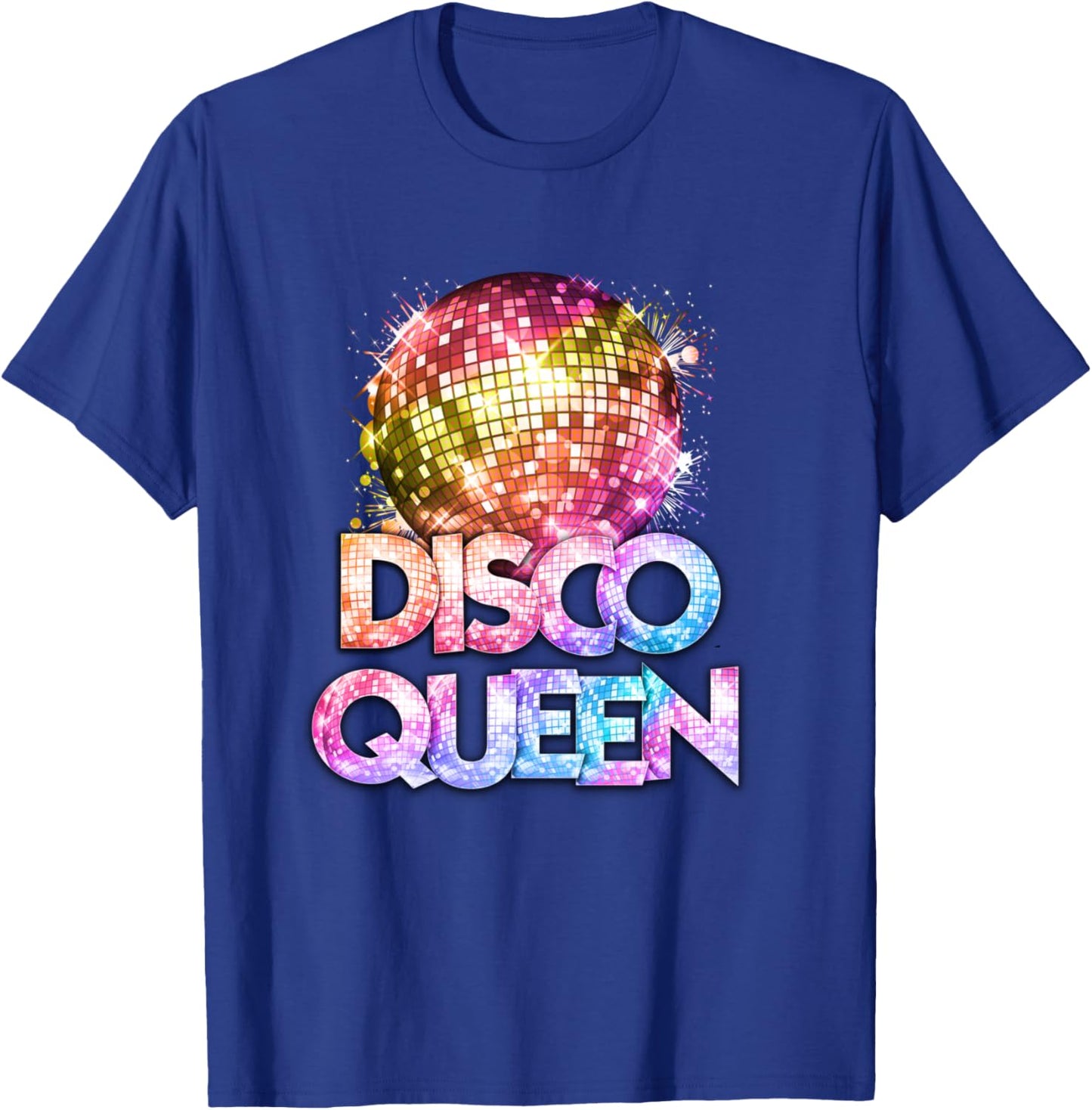 Disco Queen - 70's Disco Themed Vintage Seventies Costume T-Shirt - T-Shirt | Royal