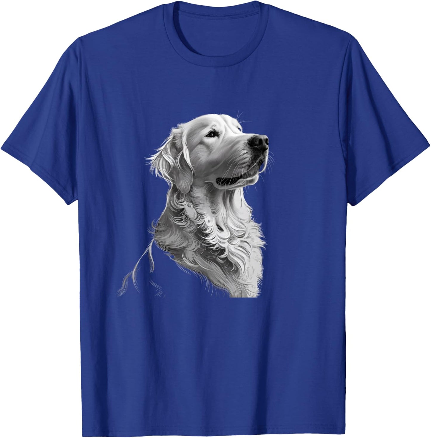 White English Cream Golden Retriever Dog Men Kids T-Shirt - T-Shirt | Royal