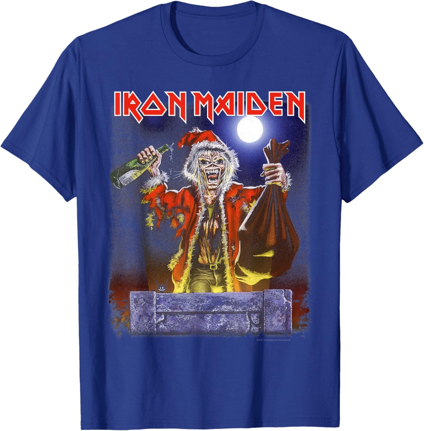 Iron Maiden - No Prayer Santa Eddie Christmas T-Shirt - T-Shirt | Royal