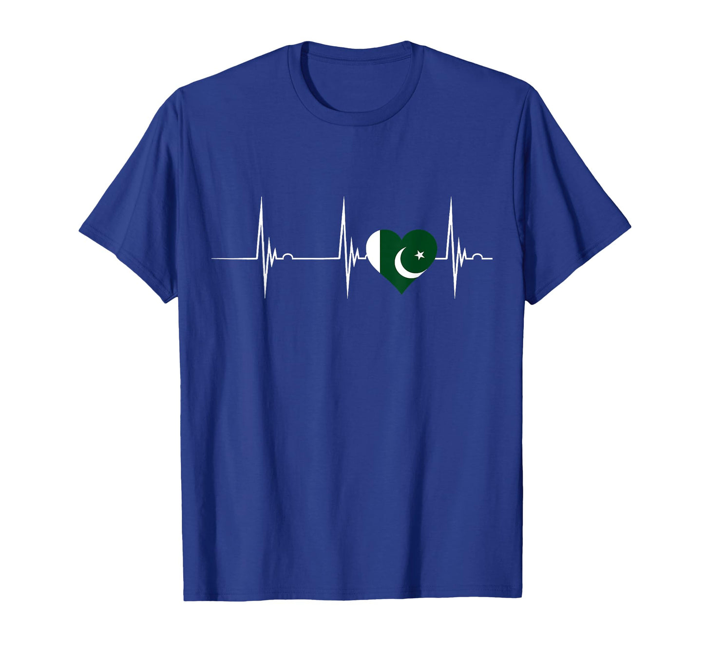 Pakistan Pakistani Flag Heartbeat EKG Pulse Pakistani Pride T-Shirt