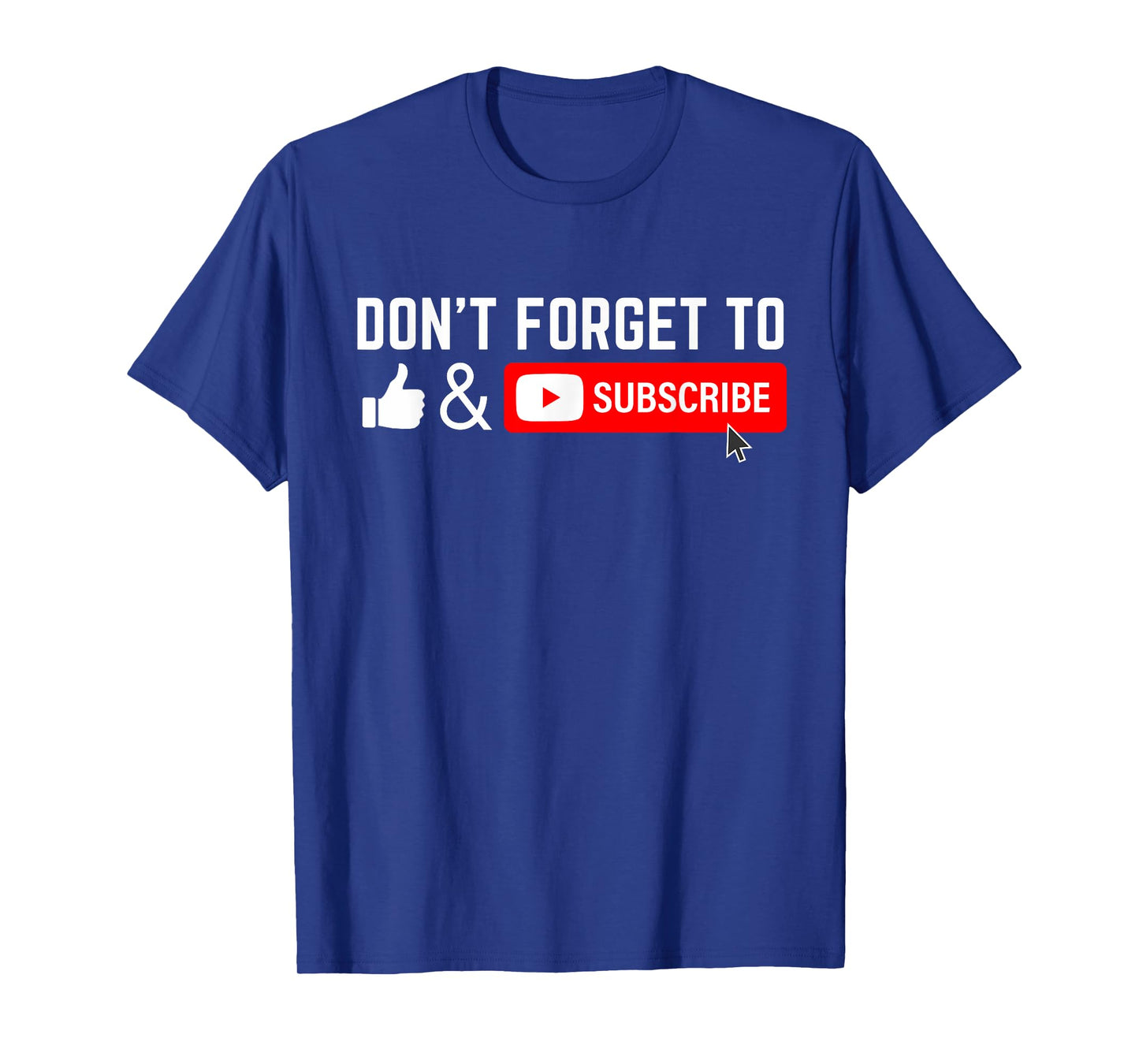 Influencer Vlog Streamer Like & Subscribe Don't forget to like and subscribe to Video Content Creator T-Shirt