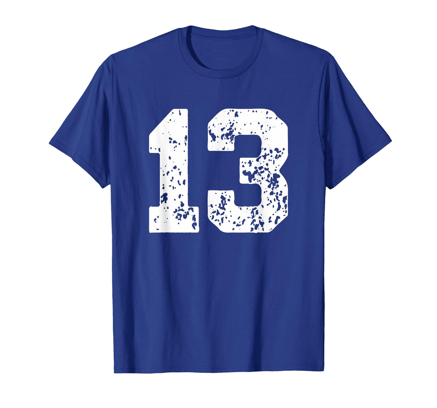 Number 13 White Best Classic College Style Birthday Funny T-Shirt