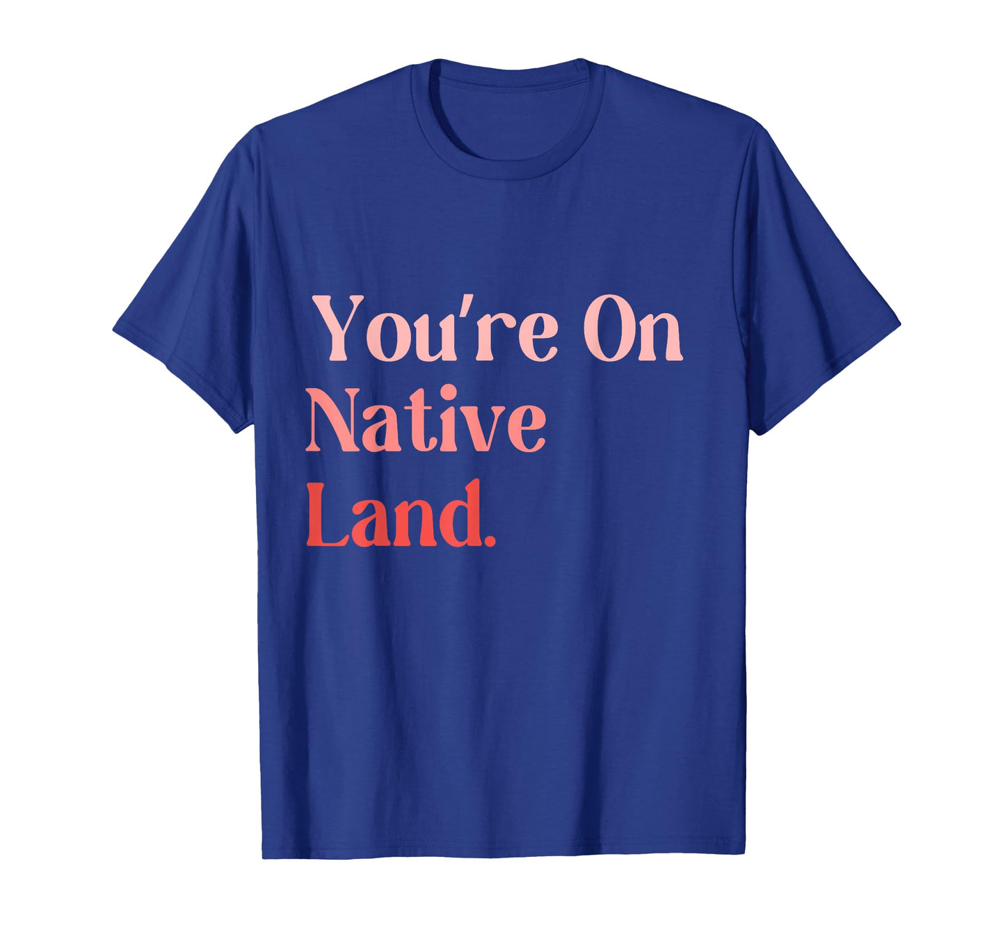 You Are on Native Land apparel Unisex Adult Indian T-Shirt, Small, Black, Short Sleeve, Modern, Crew Neck, Letter Print, Casual, Everyday Wear