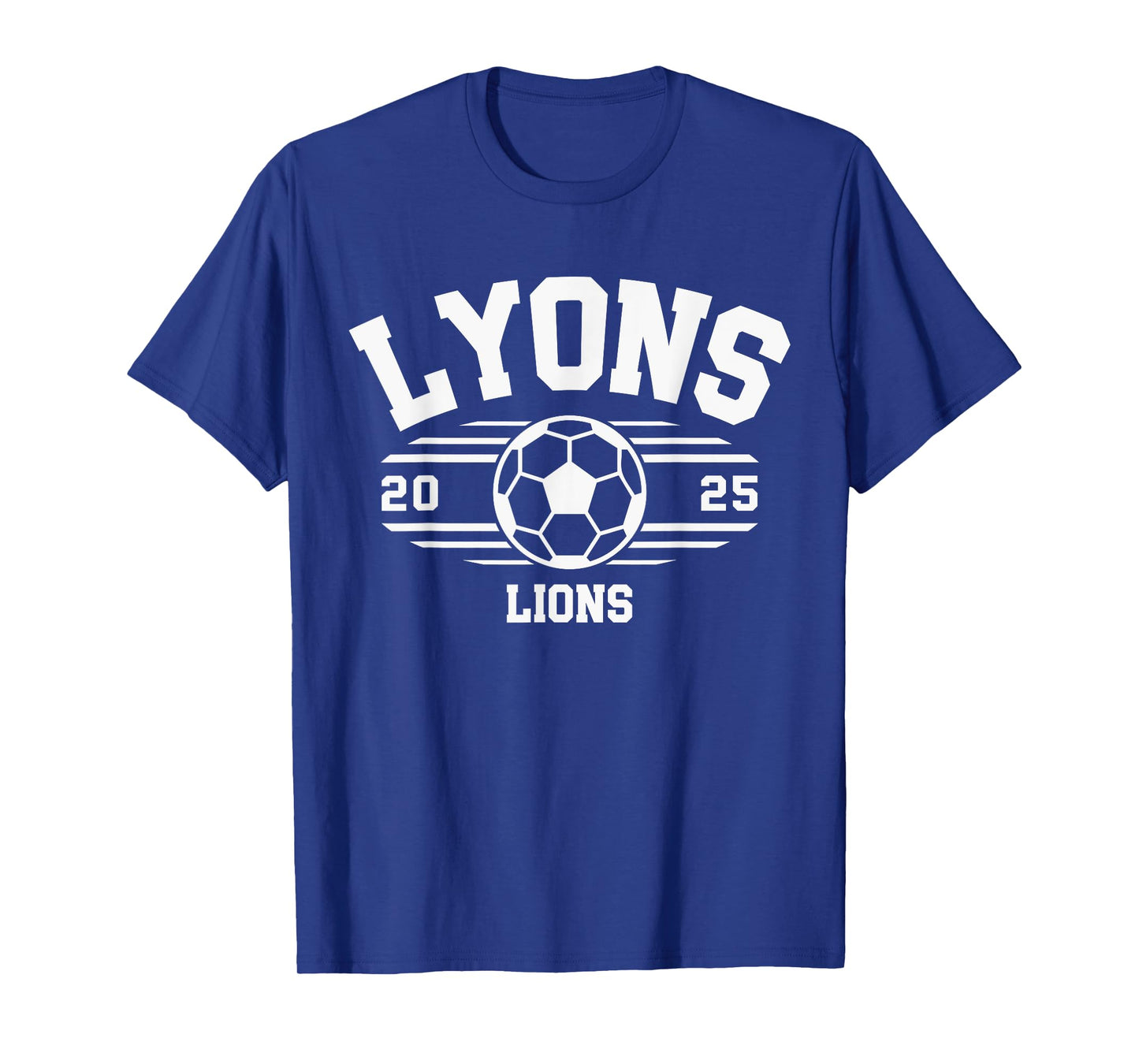 Lyons Lions Soccer Ball 2025 HS T-Shirt