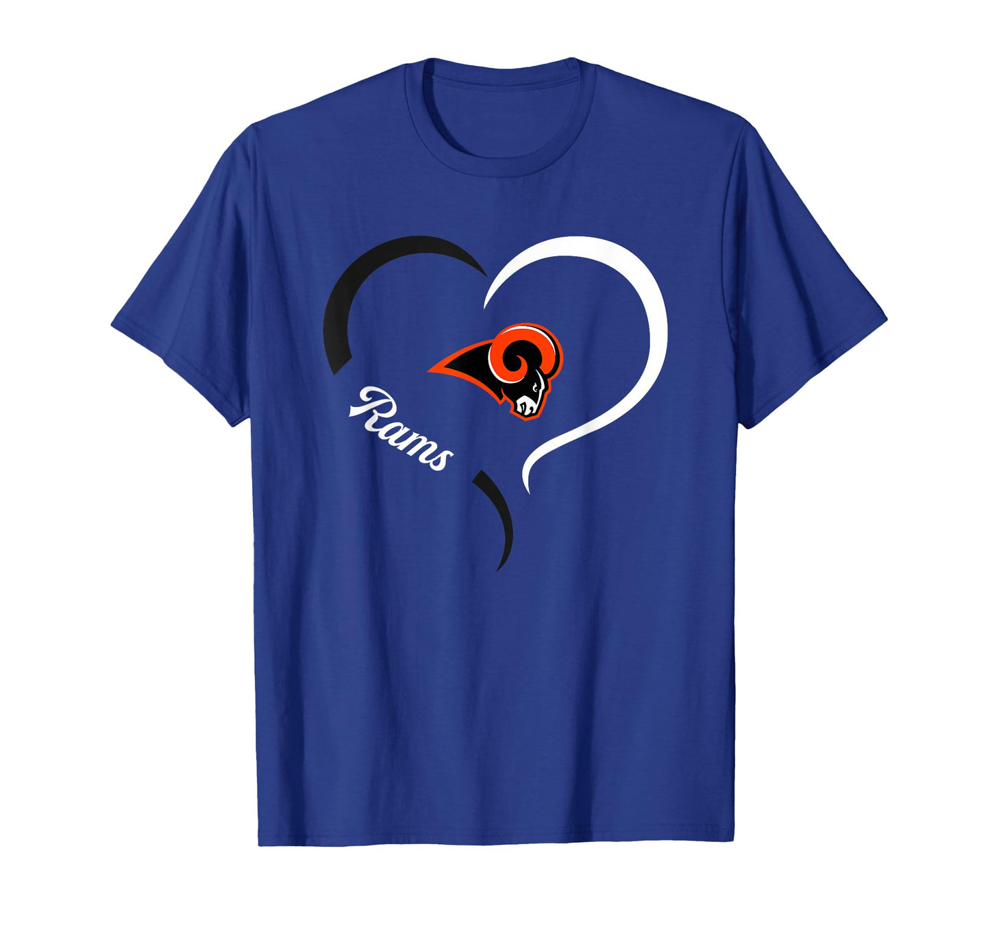 Mineral Ridge Rams Logo Half Heart Slogan HS T-Shirt
