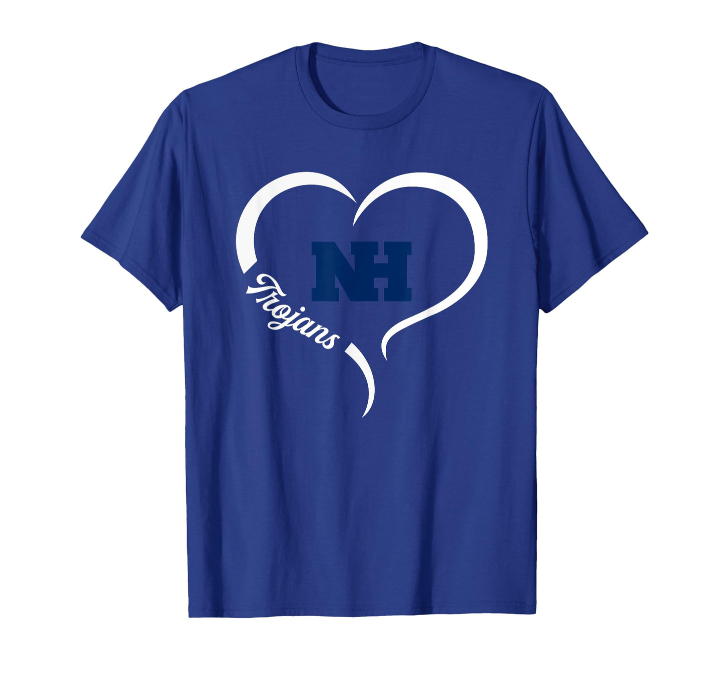 North Hardin Trojans Logo Half Heart Slogan HS T-Shirt